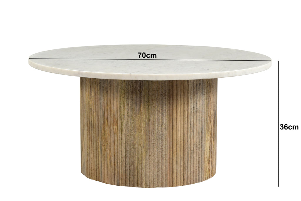 Salontafel Nova - Wit - Marmer