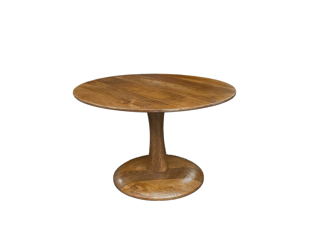Salontafel Vivian - Lichtbruin - Mangohout - Ø 60 cm