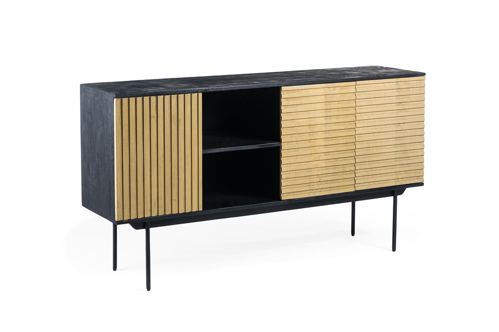 Dressoir David - Naturel - Acaciahout - 160 cm