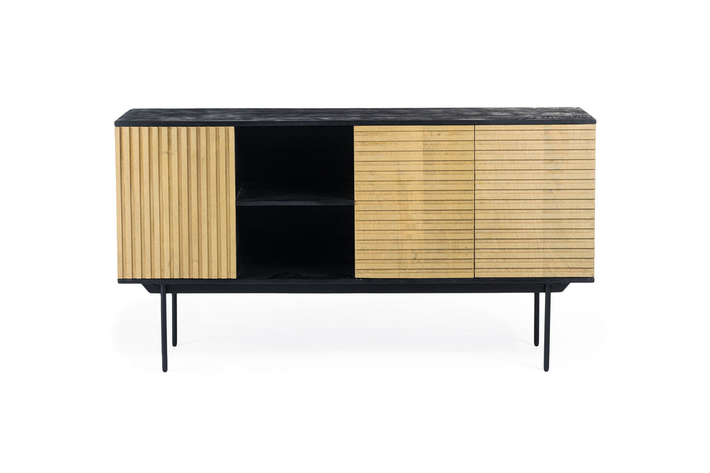Dressoir David - Naturel - Acaciahout - 160 cm