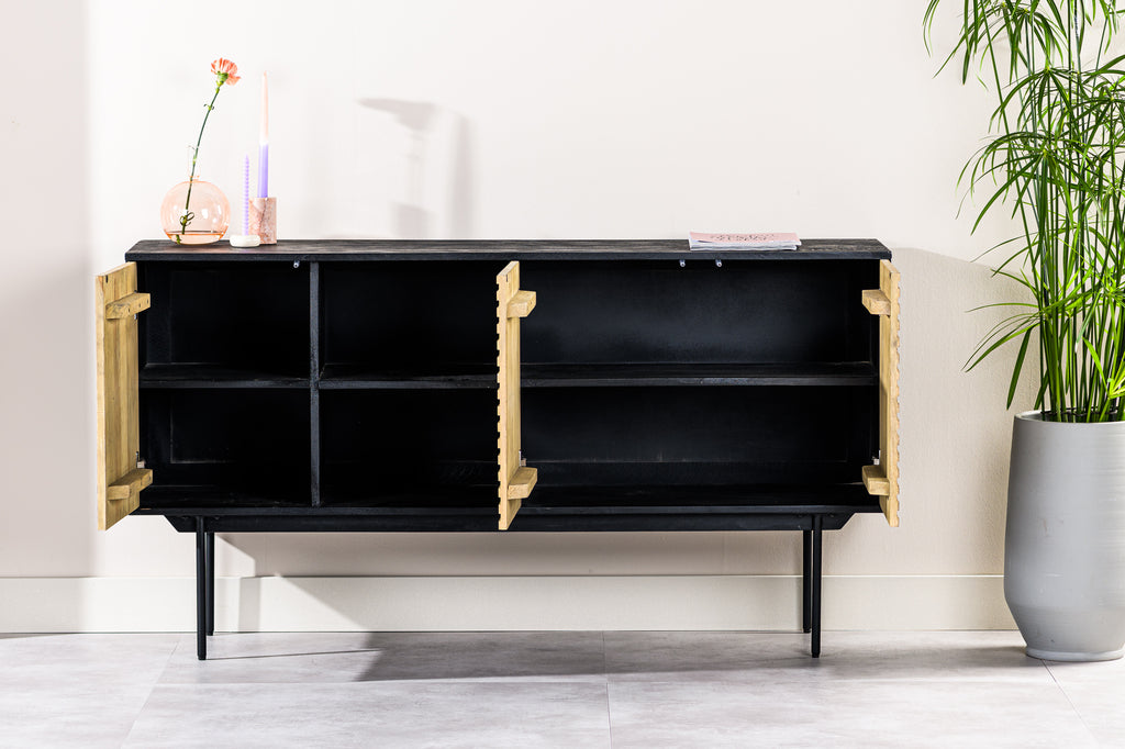 Dressoir David - Naturel - Acaciahout - 160 cm