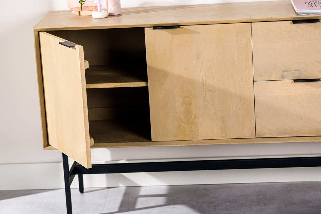 Dressoir Kay - Naturel - Acaciahout - 180 cm
