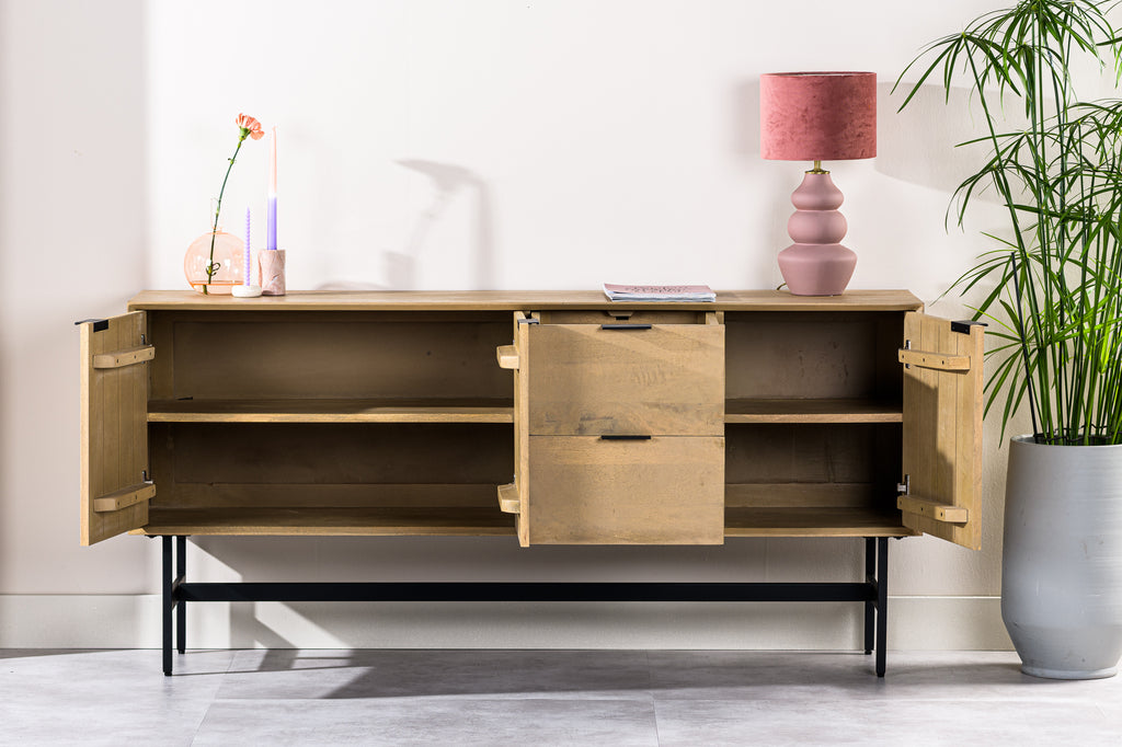 Dressoir Kay - Naturel - Acaciahout - 180 cm