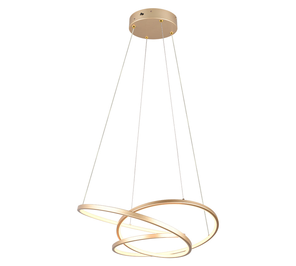 Hanglamp Valley - 1-lichts - LED - Goud - Metaal