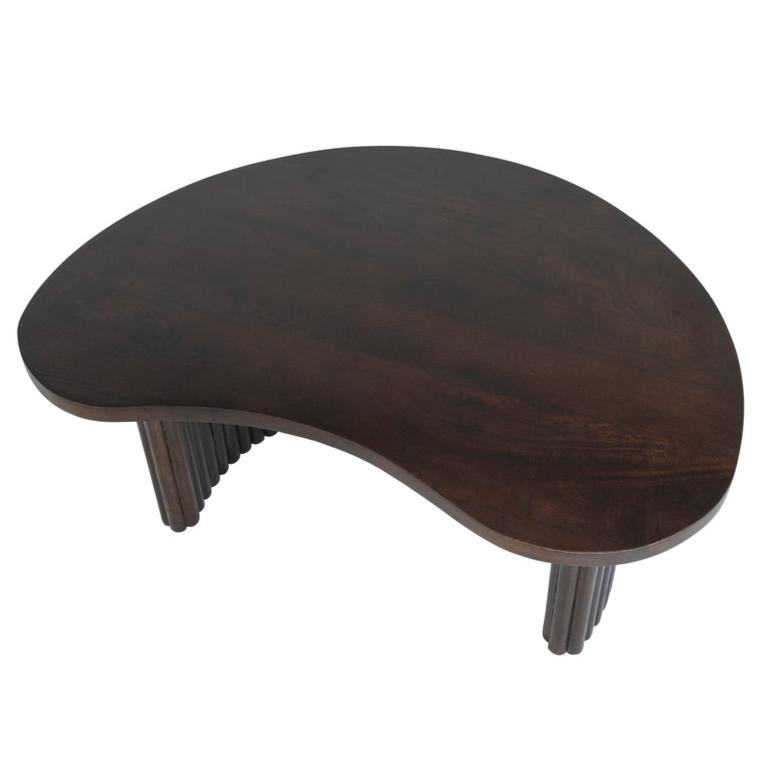 Salontafel Bony - Organisch - Walnoot Bruin - Mangohout - 85 cm