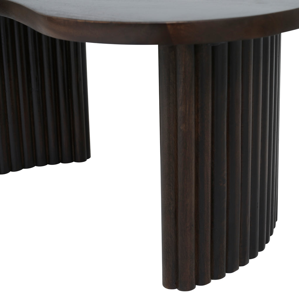 Salontafel Bony - Organisch - Walnoot Bruin - Mangohout - 85 cm