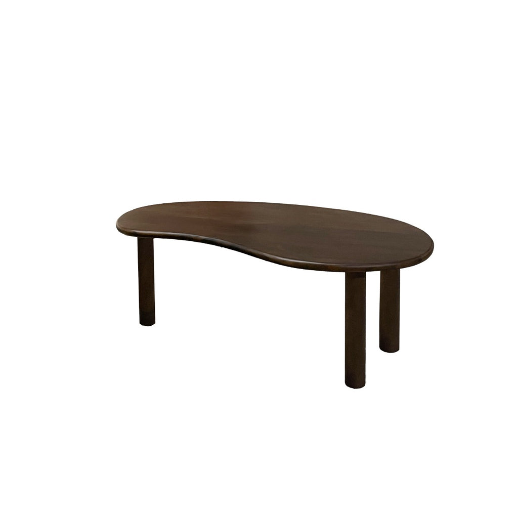 Salontafel Nubi - Donkerbruin - Organisch - Mangohout - Set van 2