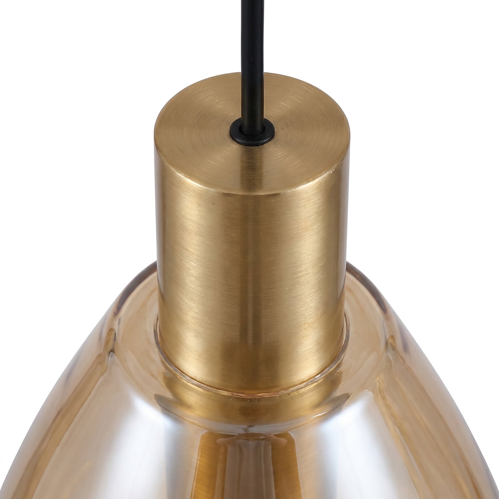 Hanglamp Alba - 4-lichts - Amberkleurig - Glas