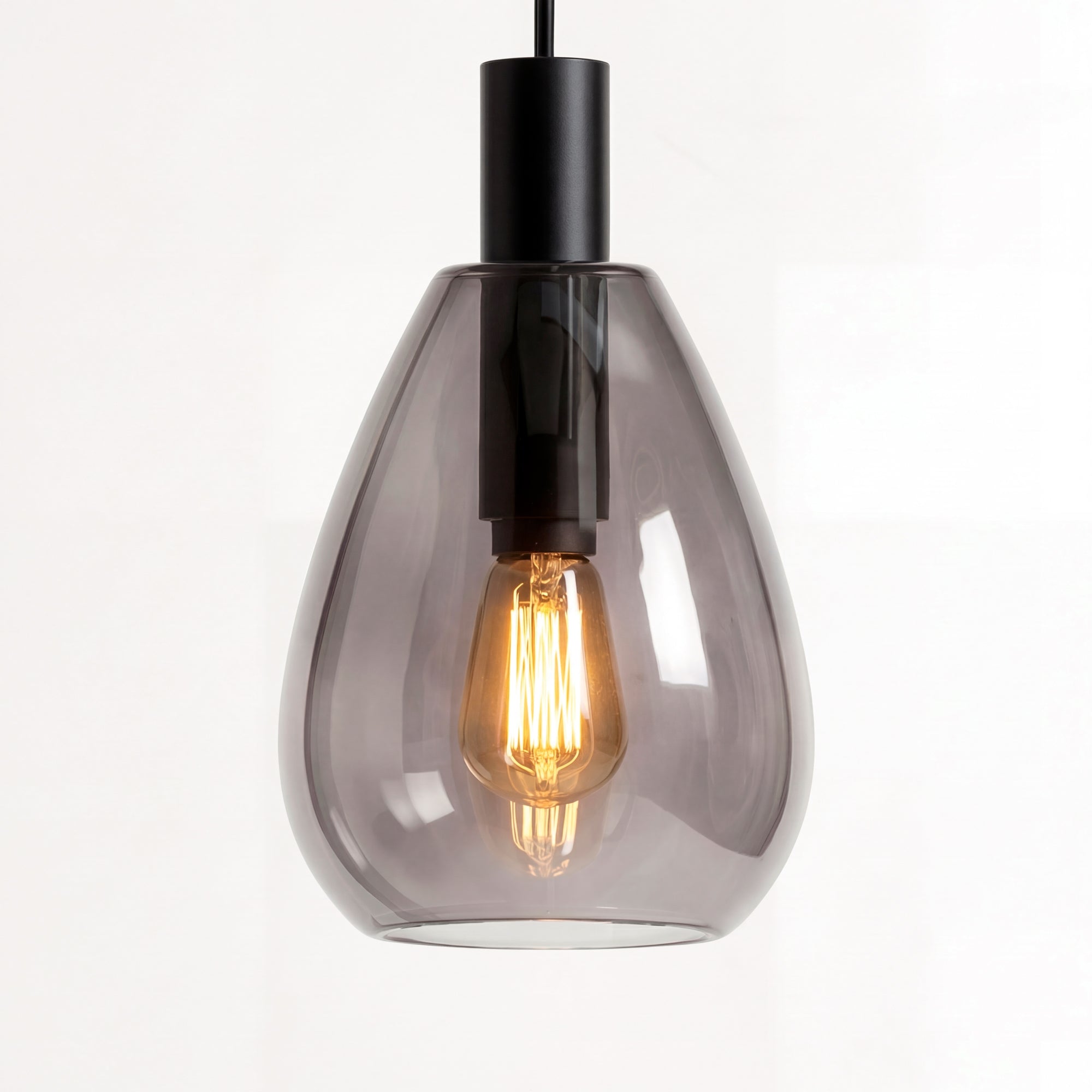 Vloerlamp Celia - 1-lichts - Smoke - Glas - 170 cm