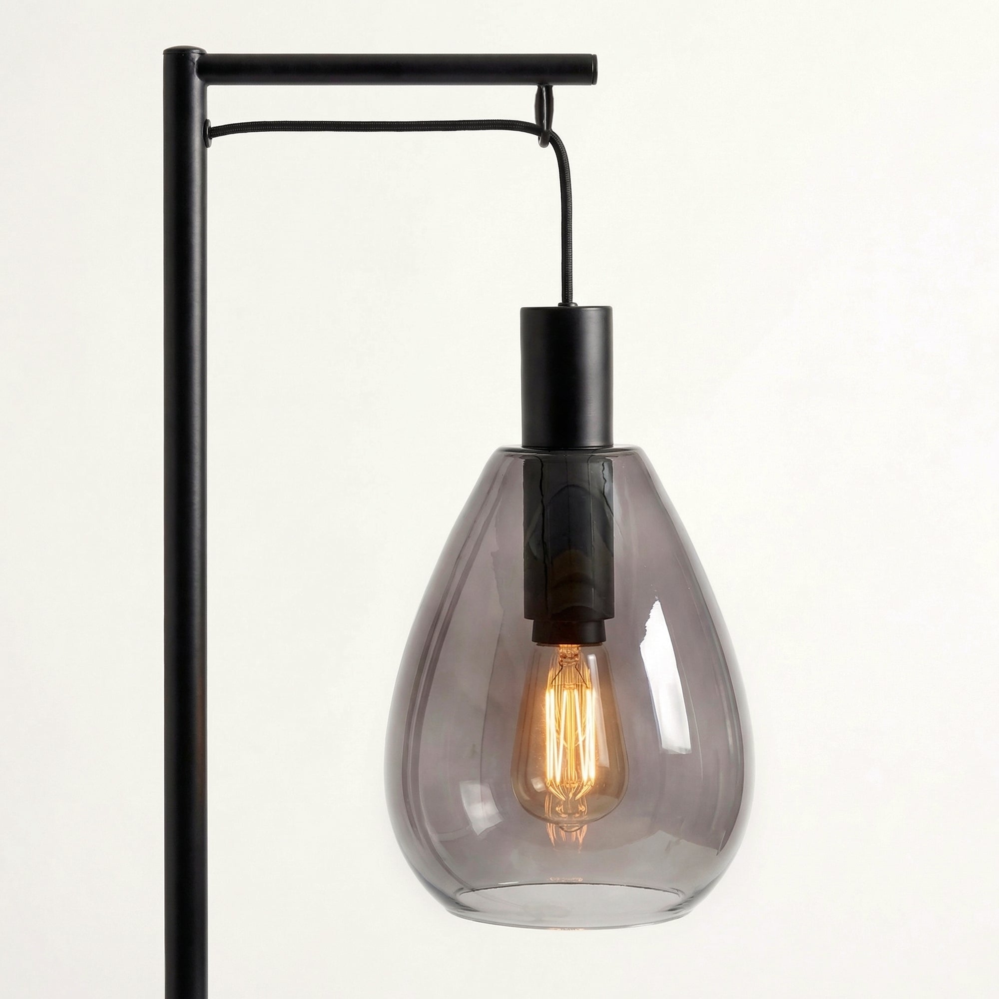 Vloerlamp Celia - 1-lichts - Smoke - Glas - 170 cm