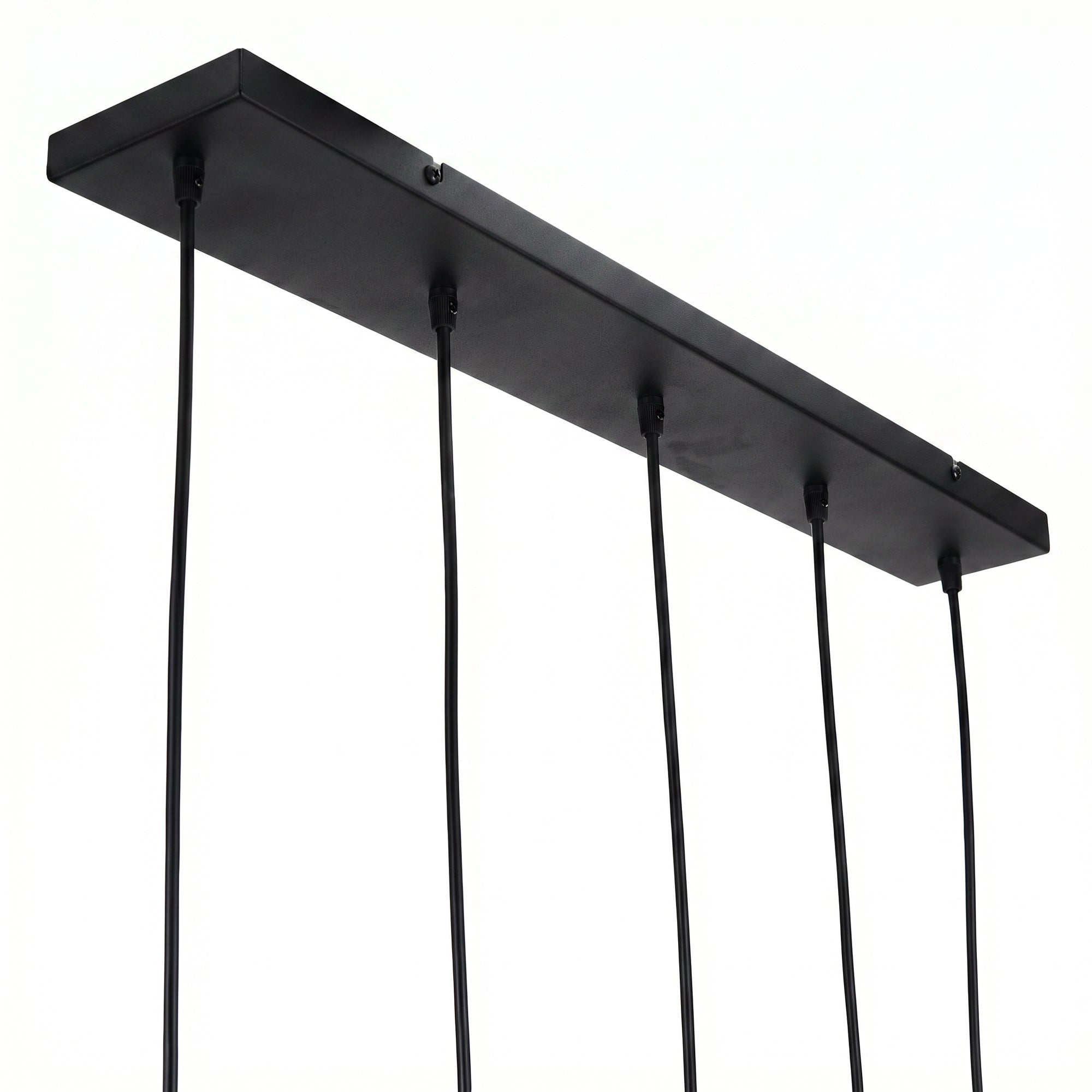 Hanglamp Diora - 5-lichts - Amberkleurig - Glas