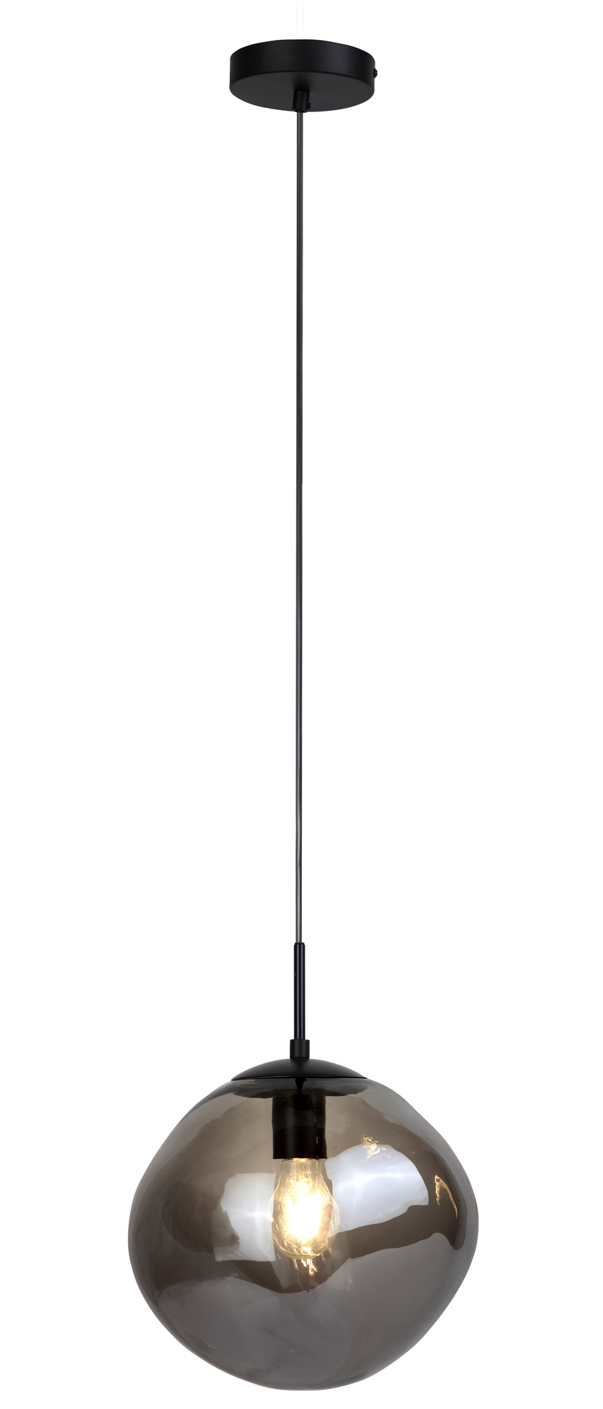 Hanglamp Nove - 1-lichts - Smoke - Glas