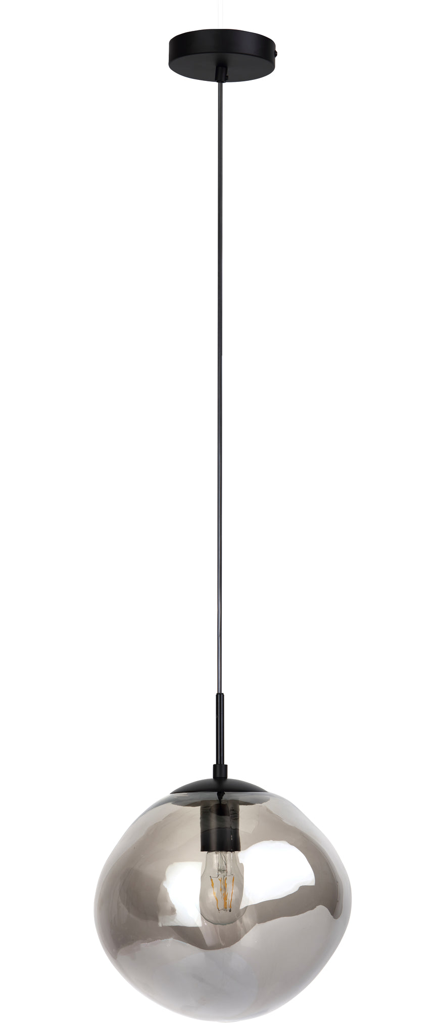 Hanglamp Nove - 1-lichts - Smoke - Glas