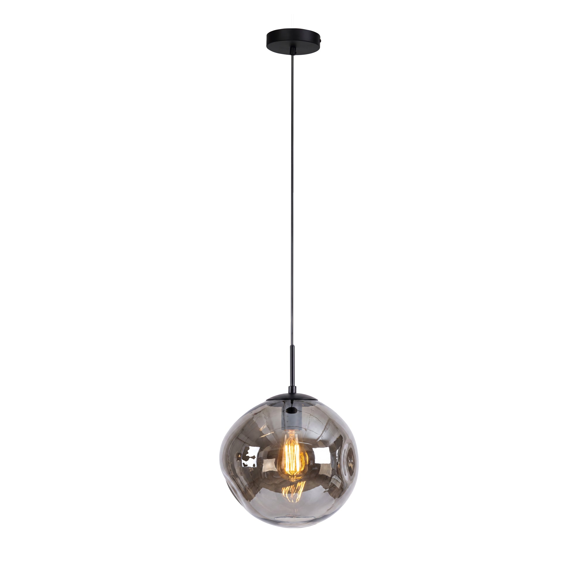Hanglamp Nove - 1-lichts - Smoke - Glas