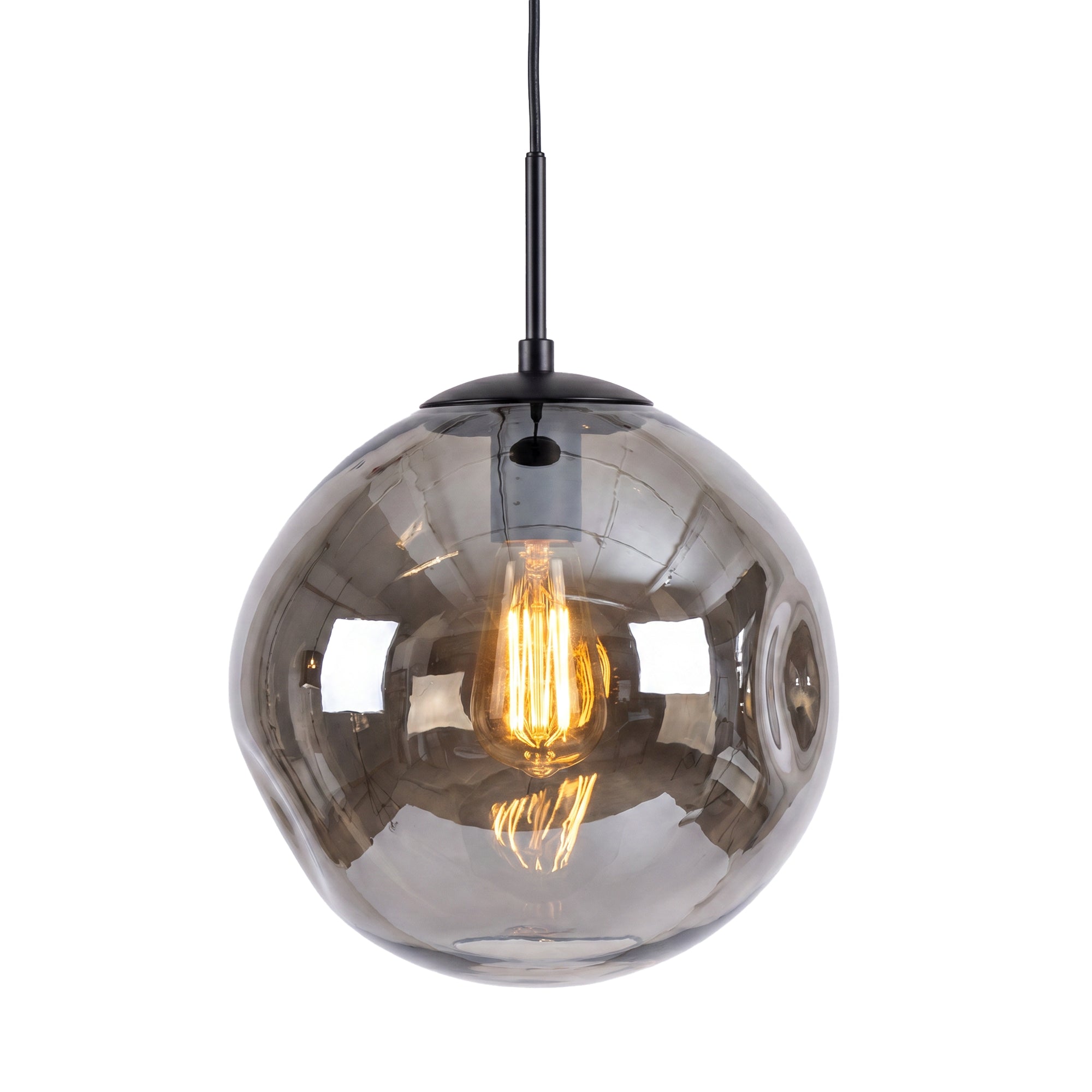 Hanglamp Nove - 1-lichts - Smoke - Glas