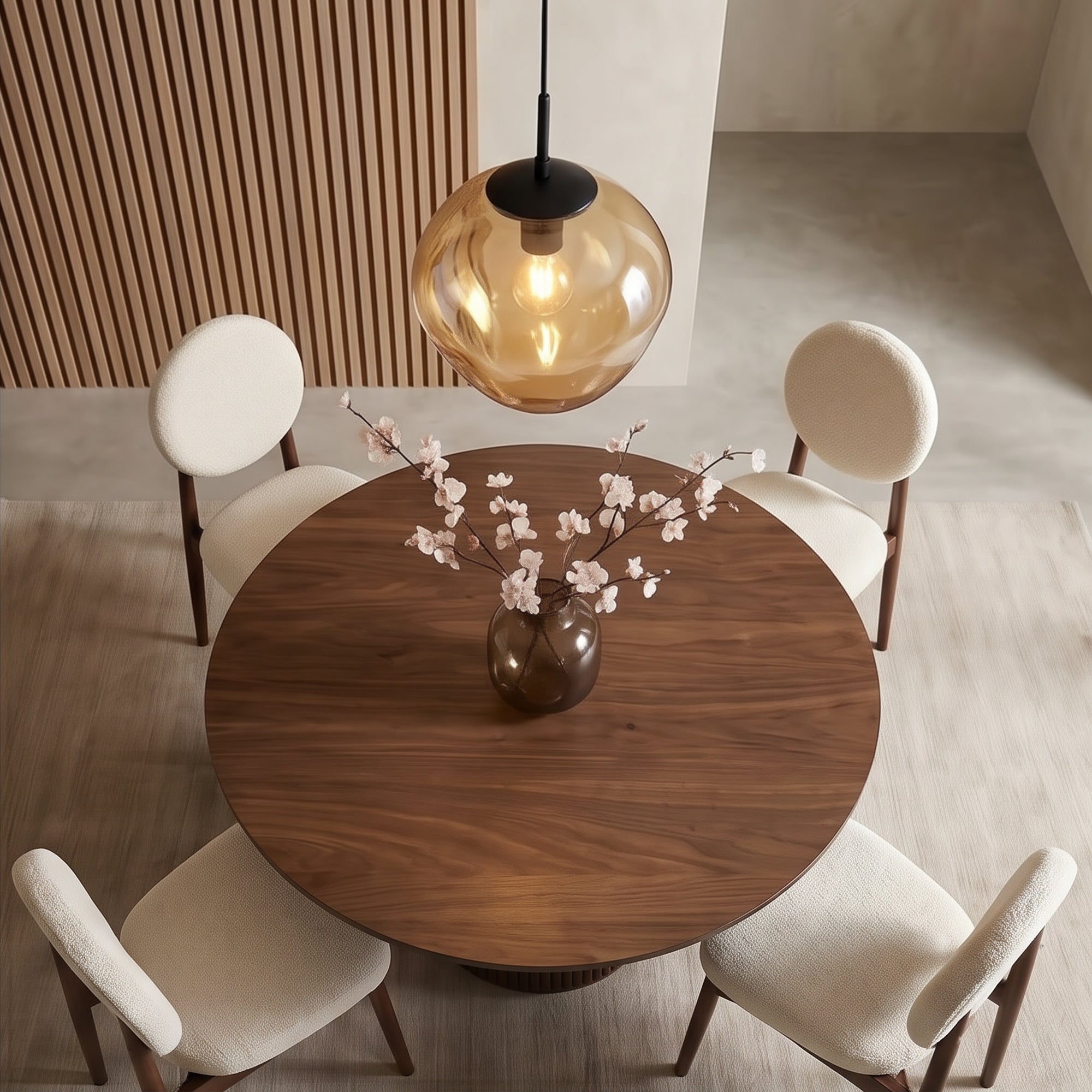 Hanglamp Nove - 1-lichts - Amberkleurig - Glas