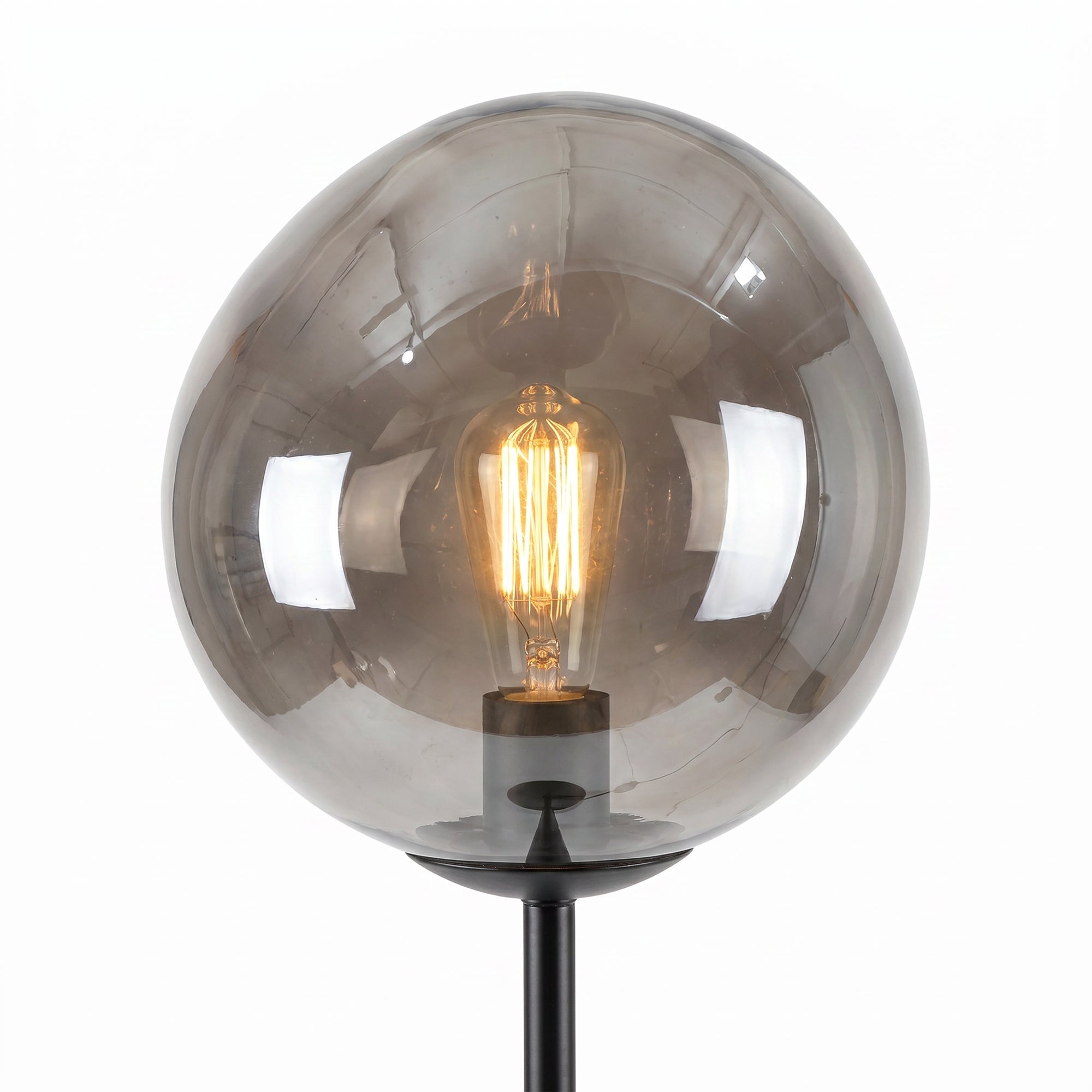 Vloerlamp Badoe - 1-lichts - Smoke - Glas - 170 cm