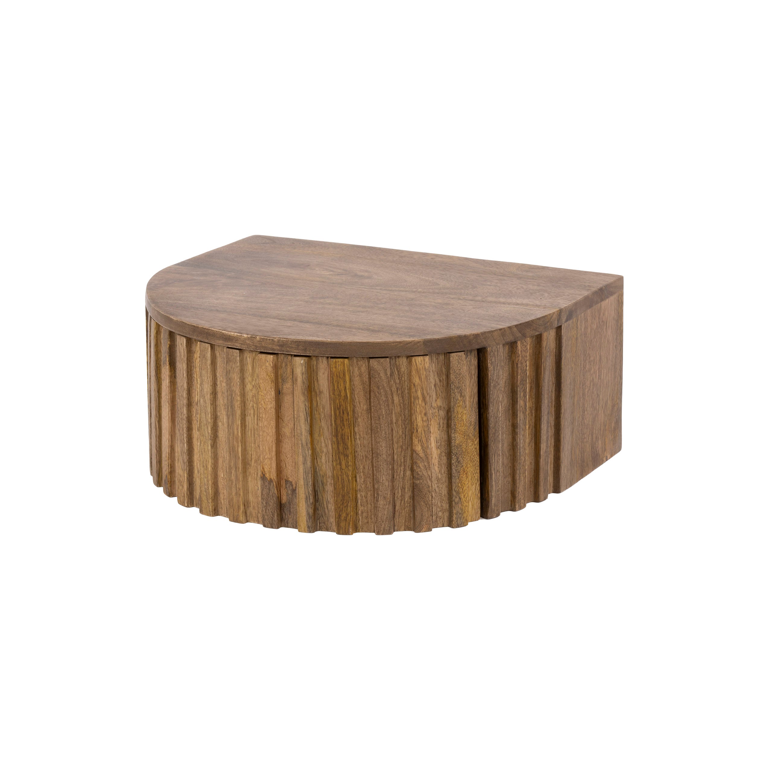 Nachtkastje Rivo - Mangohout - Zwevend