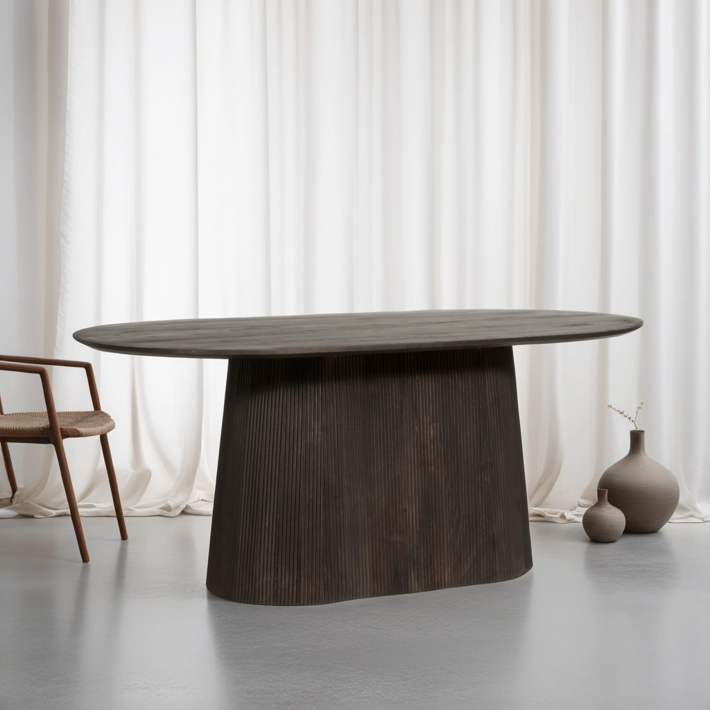 Eettafel Harmony - Donkerbruin - Mangohout - 230 cm