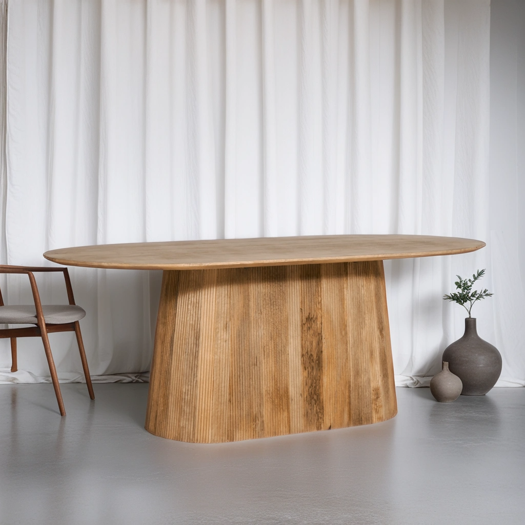 Eettafel Harmony - Lichtbruin - Mangohout - 230 cm