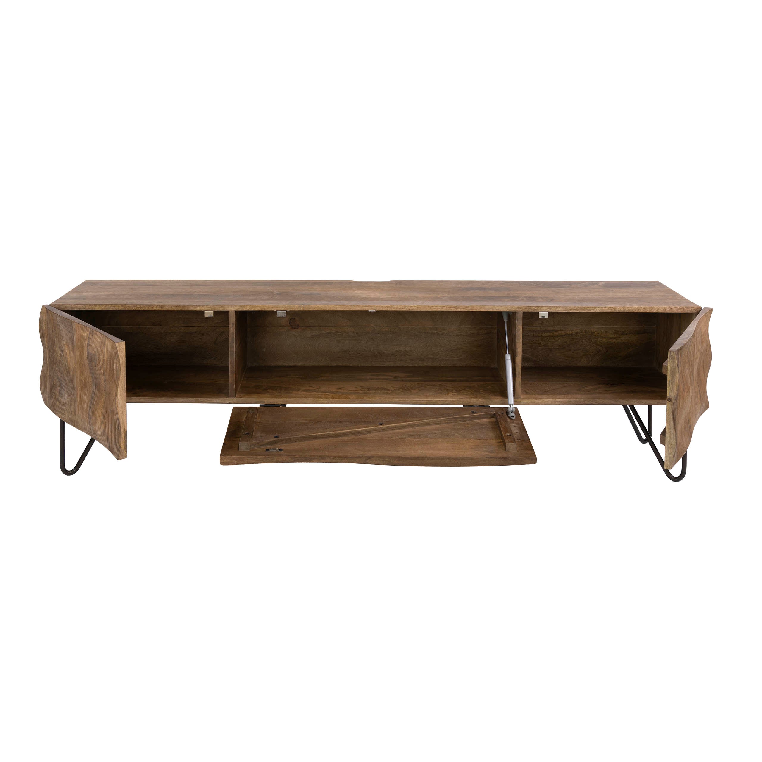 TV-meubel Vena - Bruin - Mangohout - 160 cm