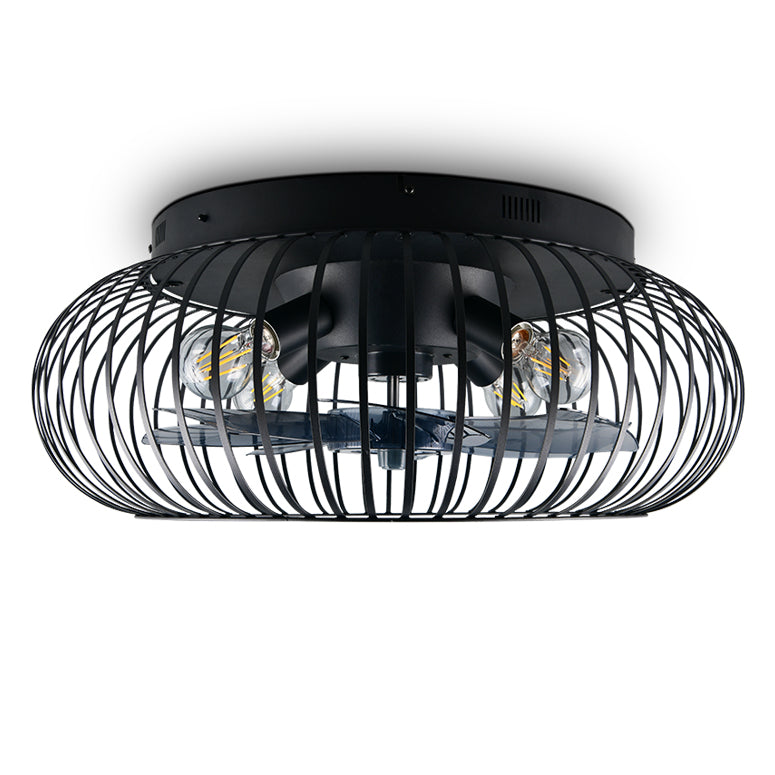 Plafondventilator Sora - Met Lamp - Mat Zwart