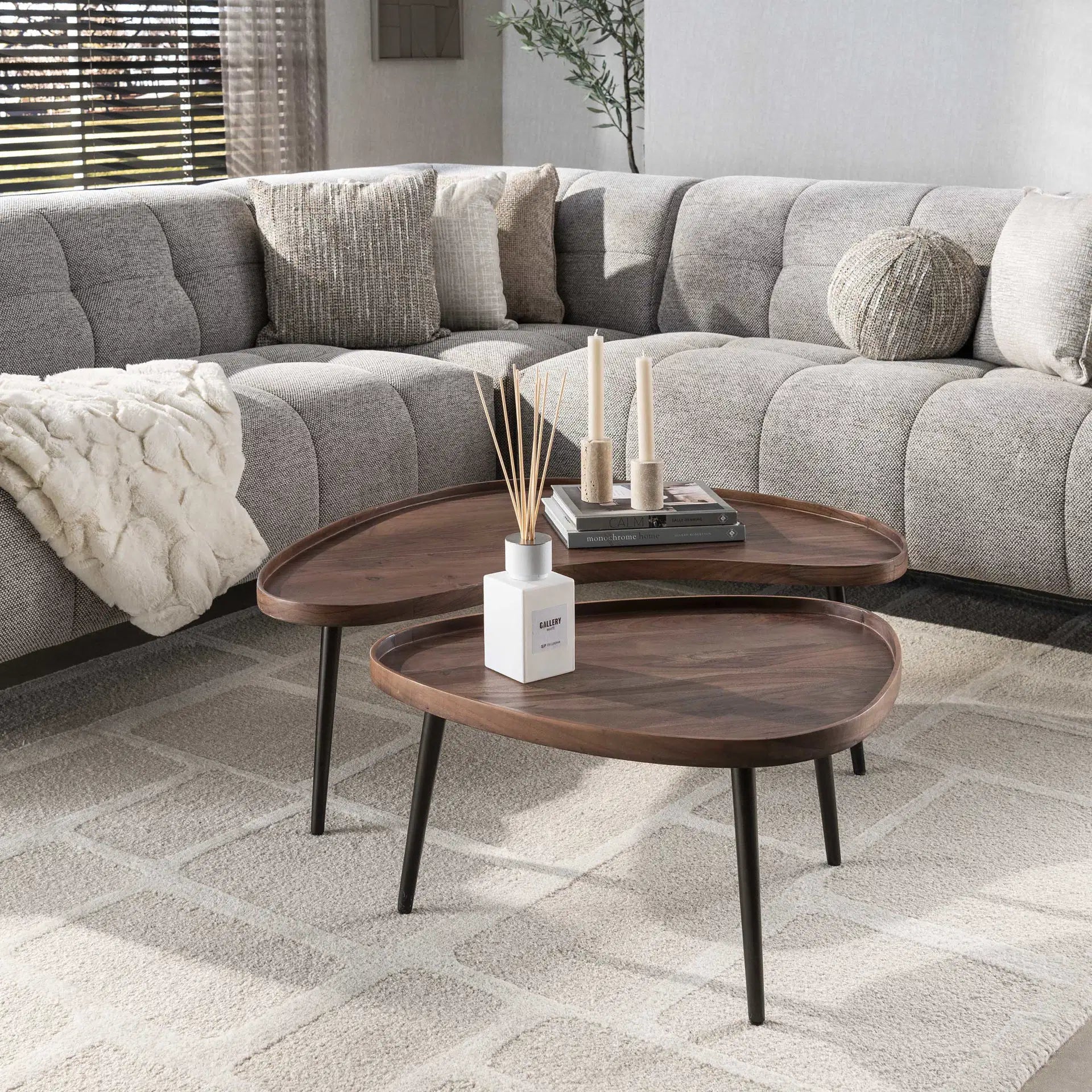 Salontafel Novora - Organisch - Acaciahout - Set van 2