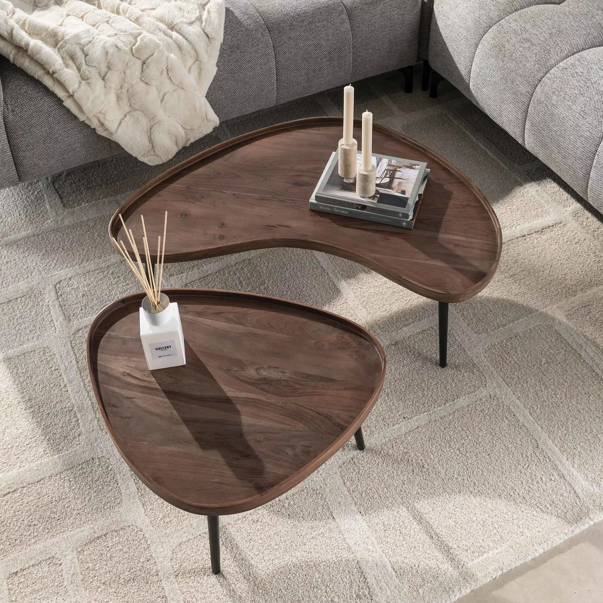 Salontafel Novora - Organisch - Acaciahout - Set van 2