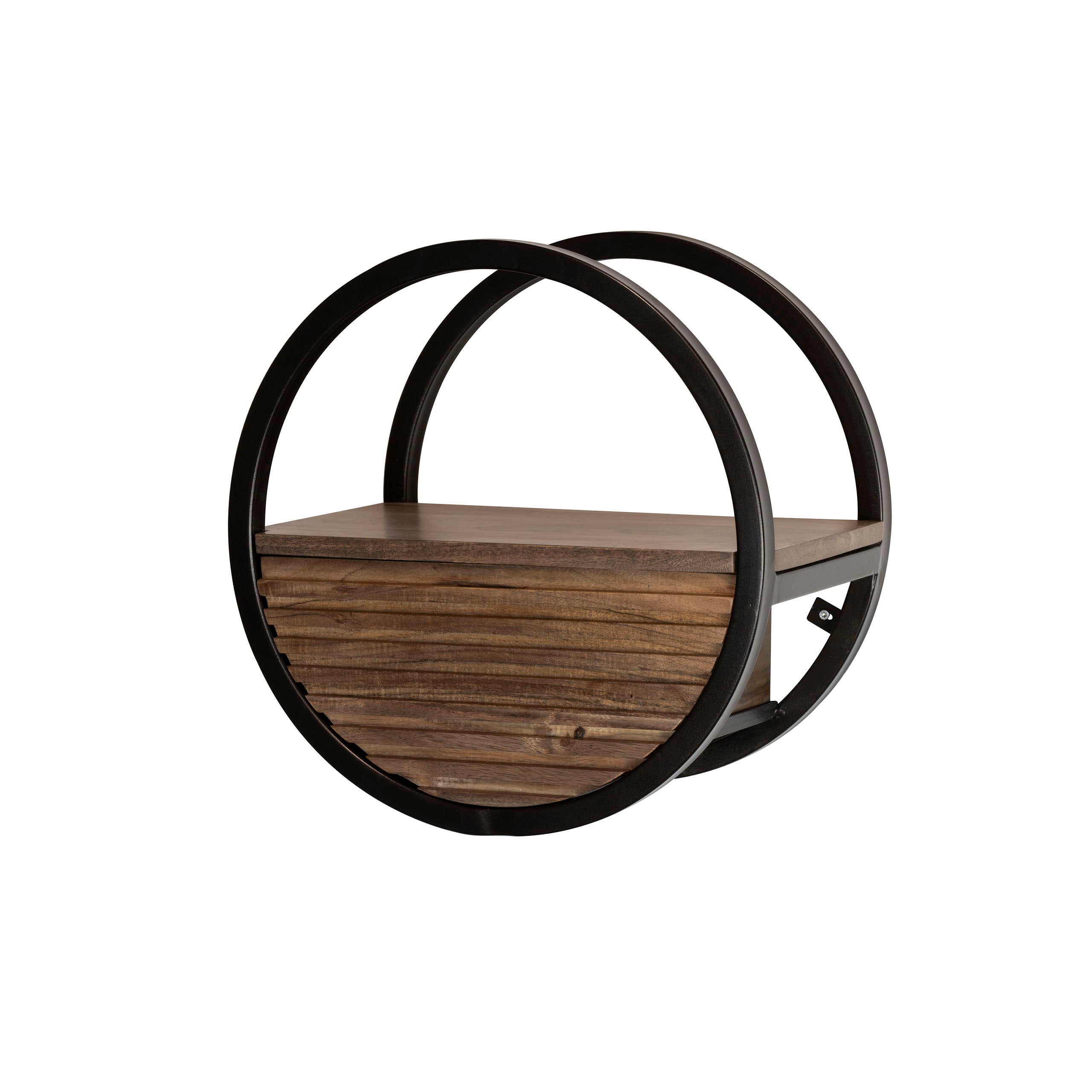 Wandschap Circo - Bruin - Acaciahout - 40 cm