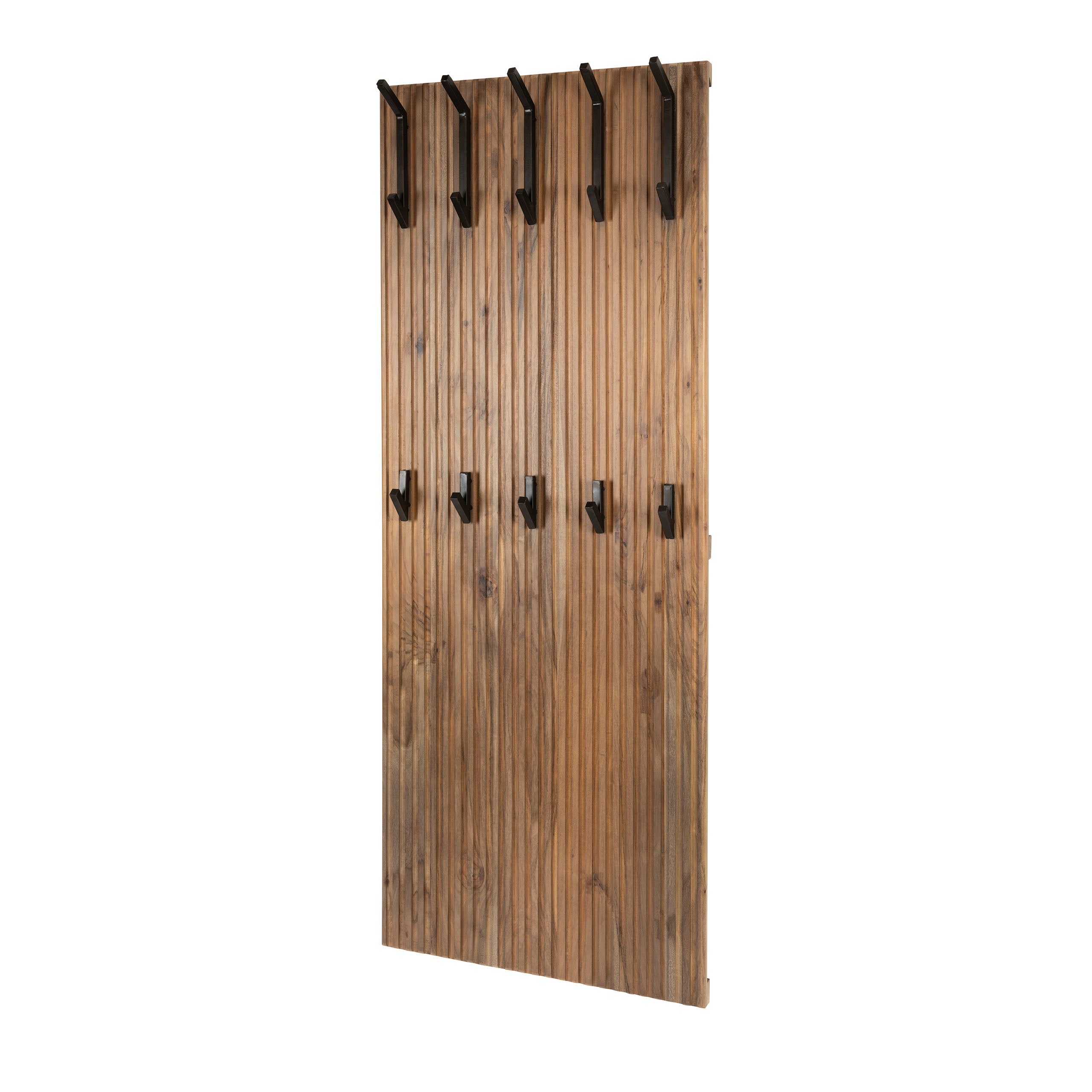 Kapstok Nola - Brons - Acaciahout - 10 haken