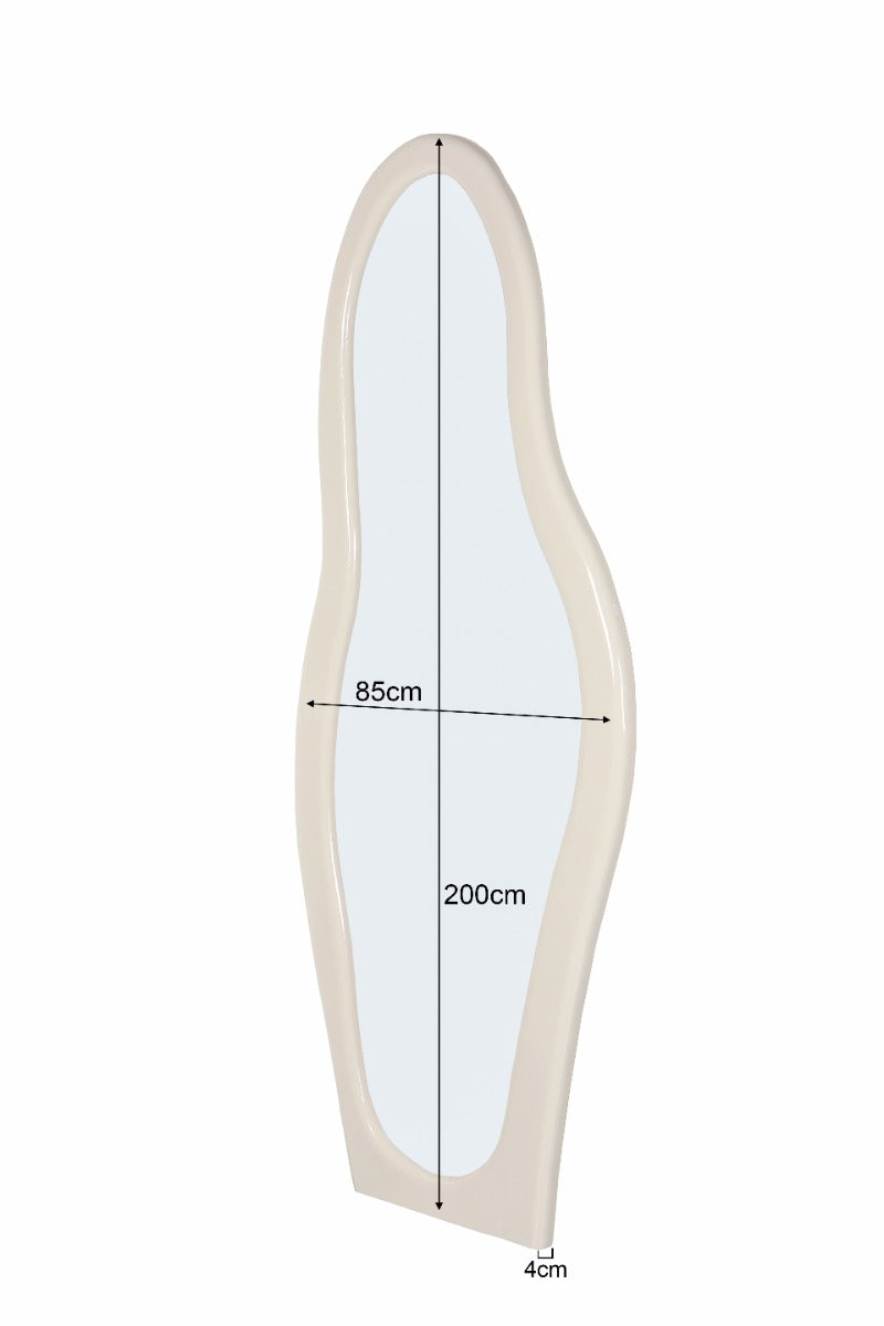Organische Spiegel Josje - Ivoor - 200 cm
