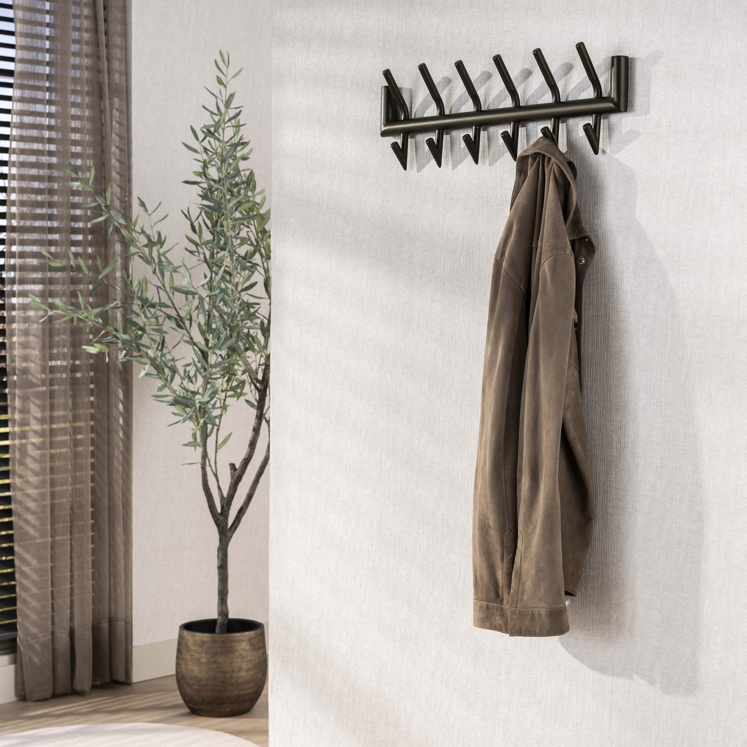 Kapstok Nero - Brons - Gepoedercoat Staal - 12 haken