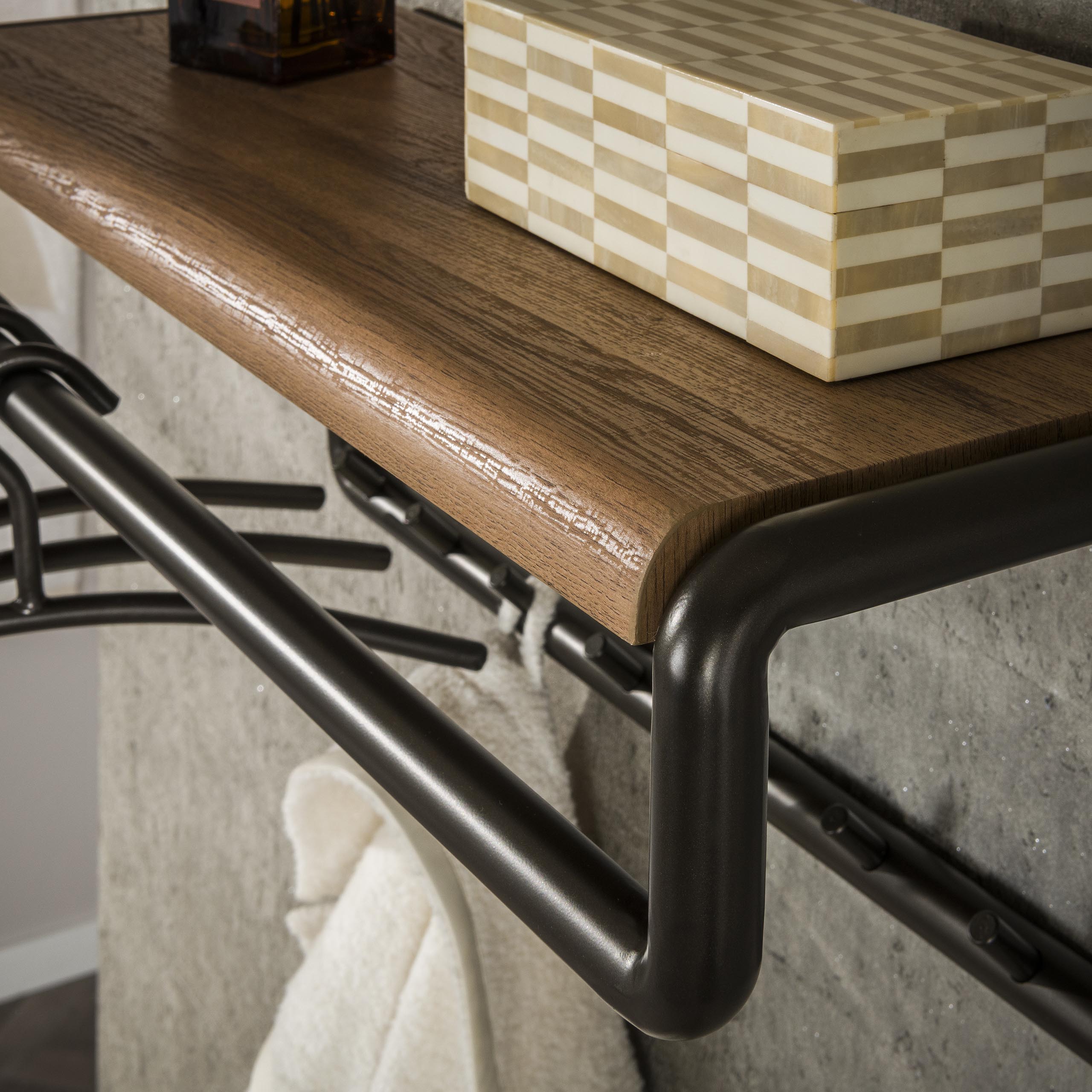 Kapstok Selvo - Brons - Gepoedercoat Staal - 8 haken