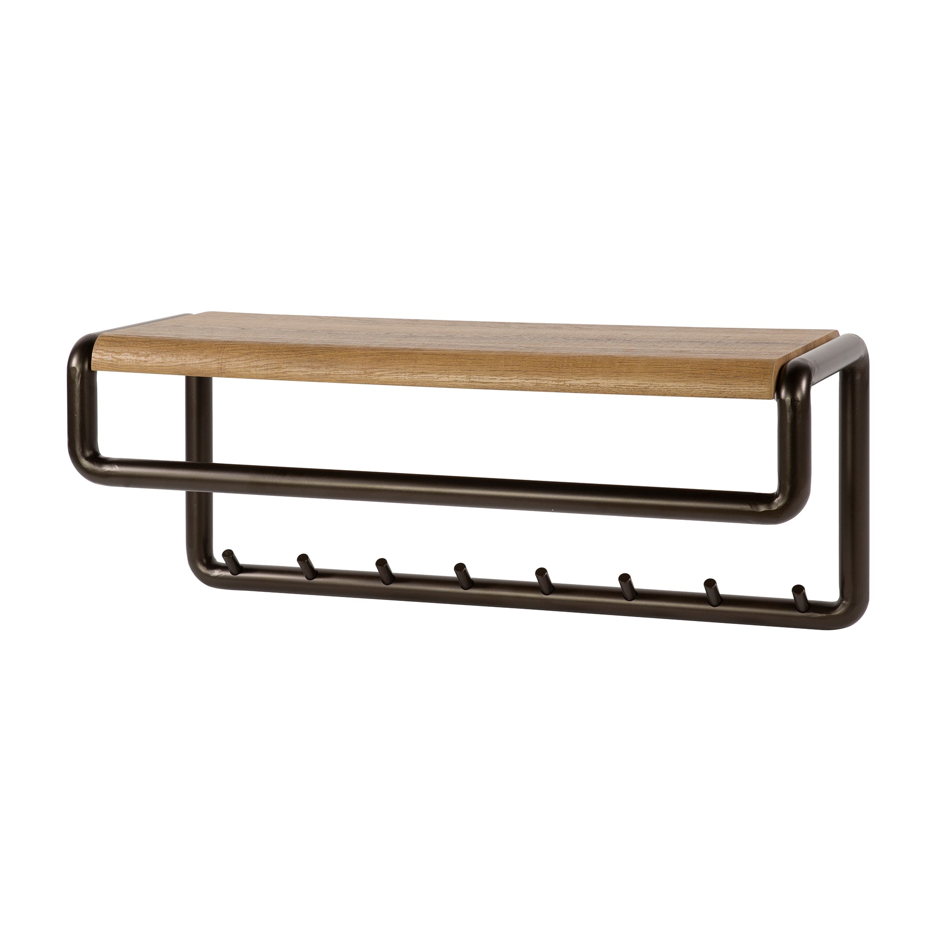 Kapstok Selvo - Brons - Gepoedercoat Staal - 8 haken