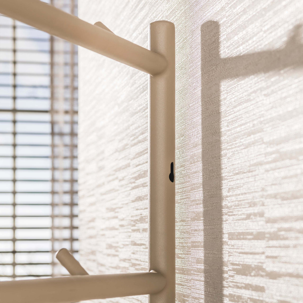 Garderobebank Lumi - Beige - Gepoedercoat Staal - 70 cm