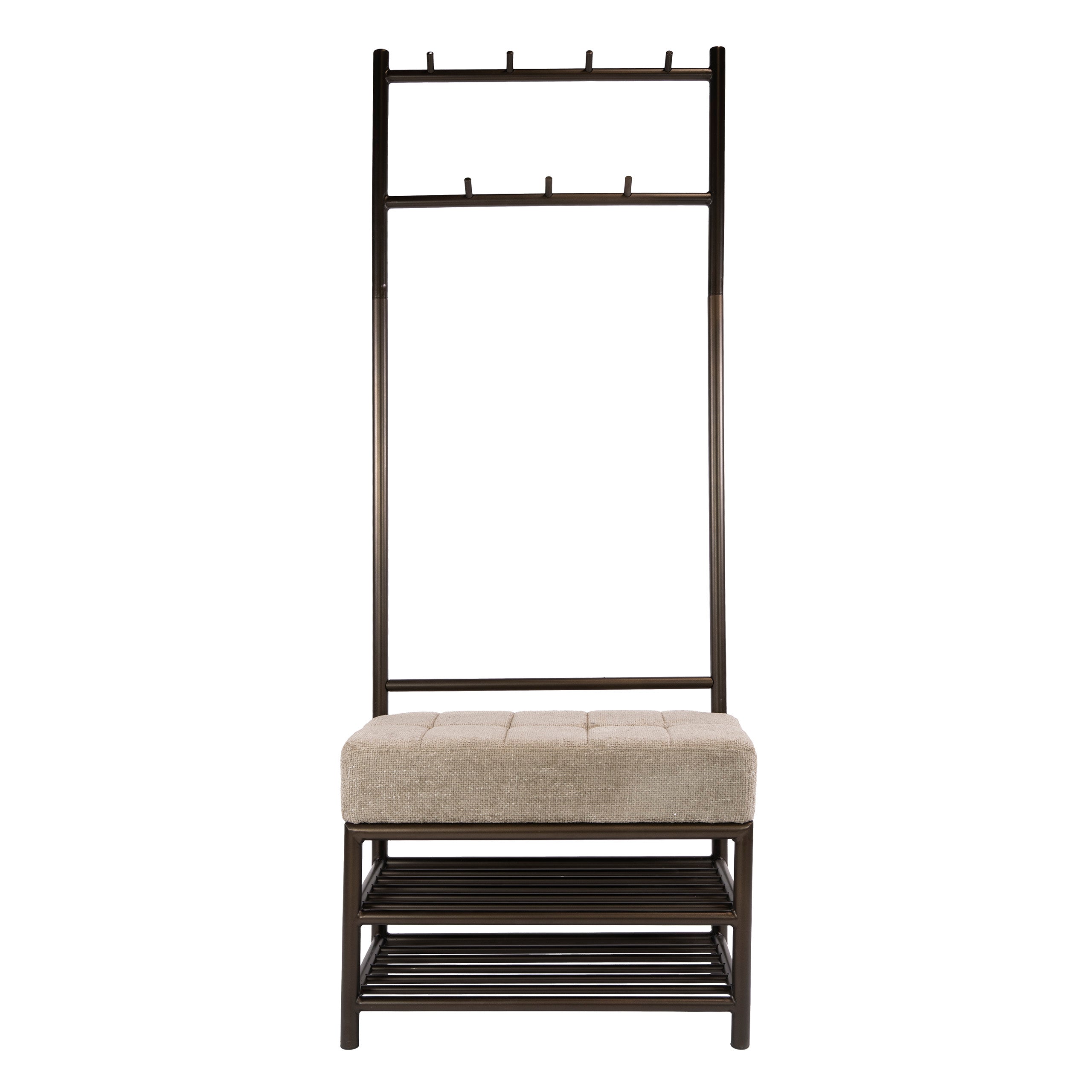 Garderobebank Lumi - Brons - Gepoedercoat Staal - 70 cm