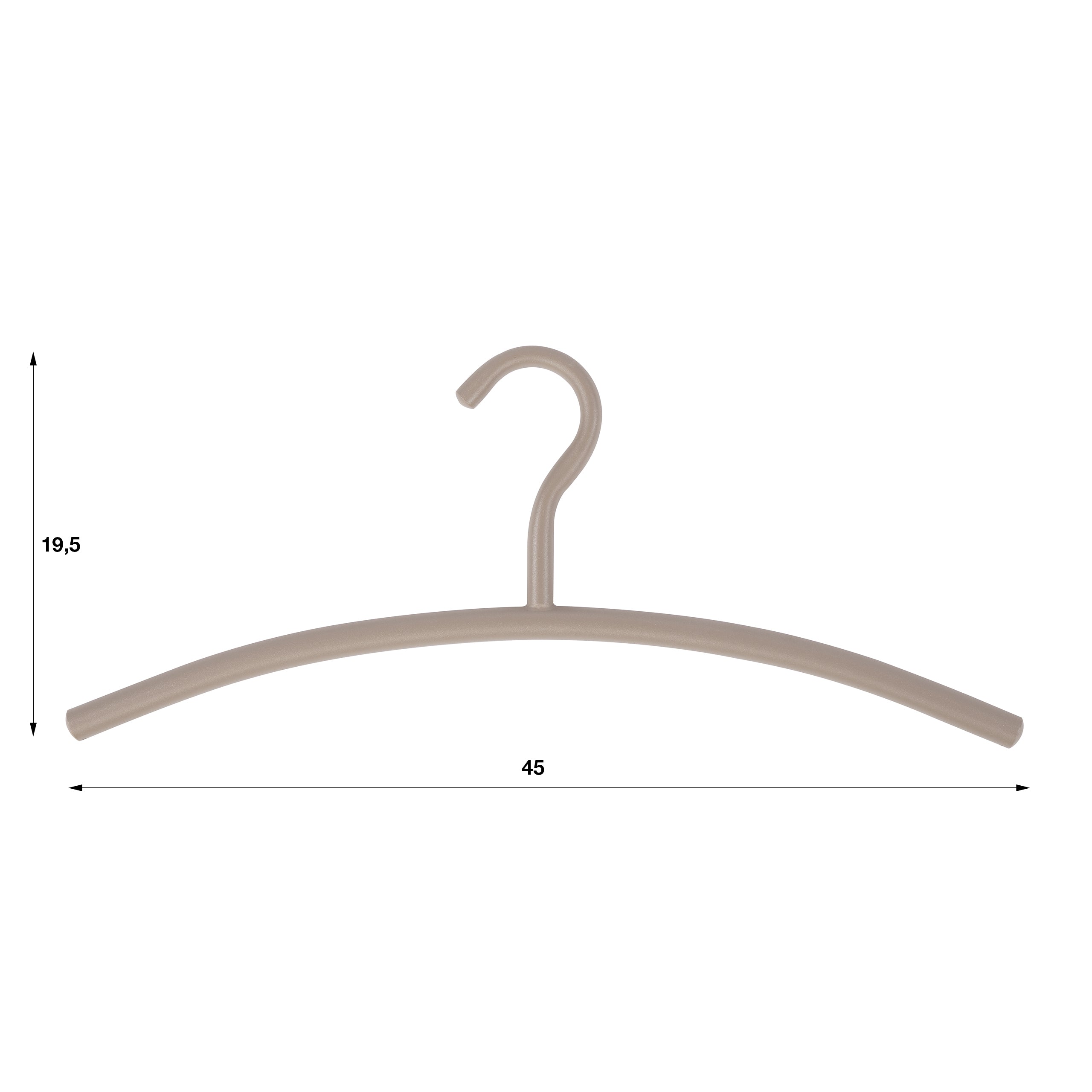 Kapstokhanger Beige - Metaal - Set van 6