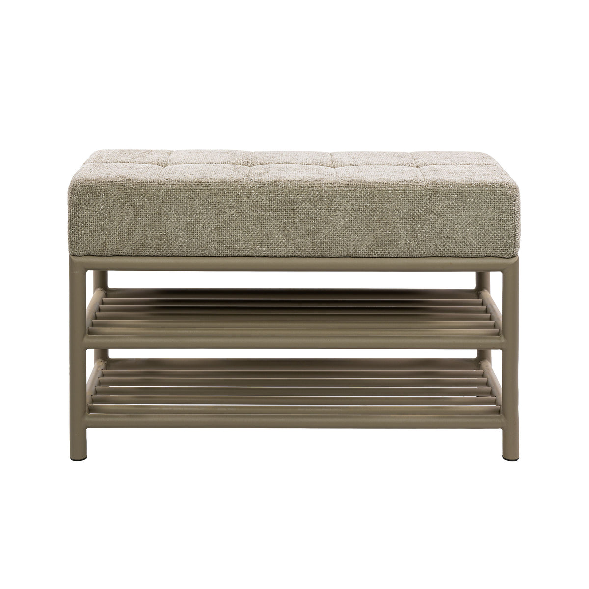 Schoenenbank Lumi - Beige - Gepoedercoat Staal - 85 cm