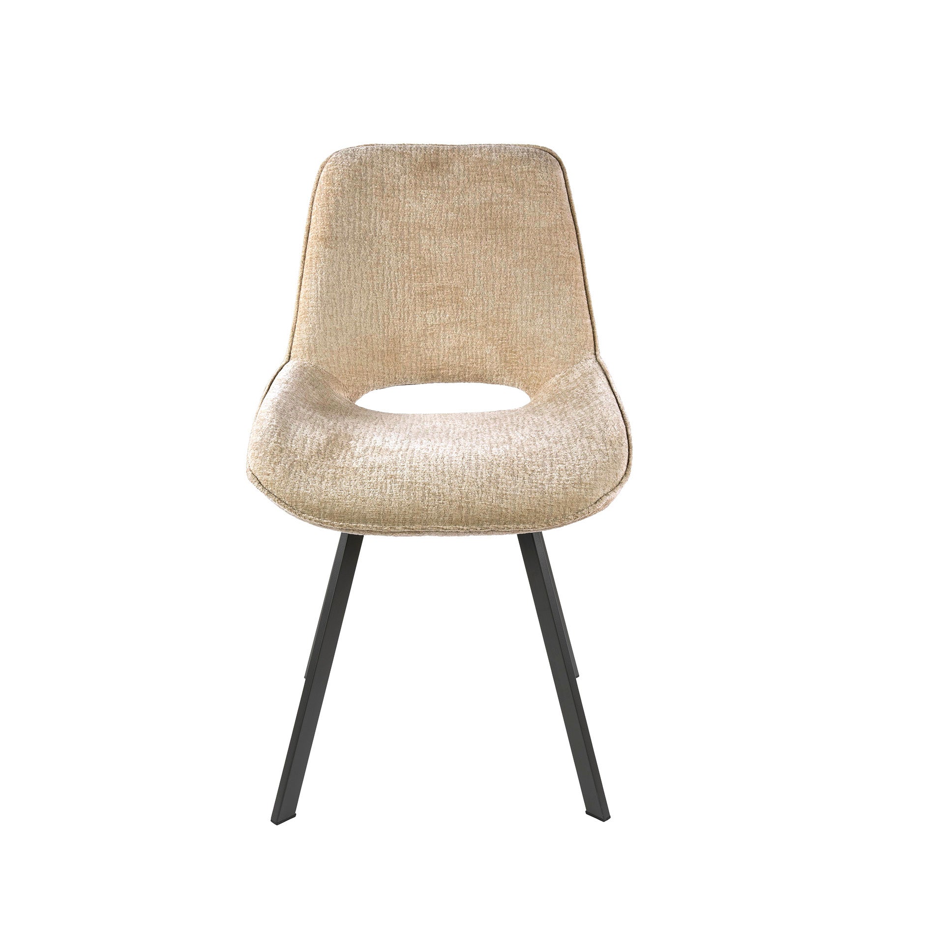 Eetkamerstoel Sova - Beige - Jaroq Stof - Draaibaar