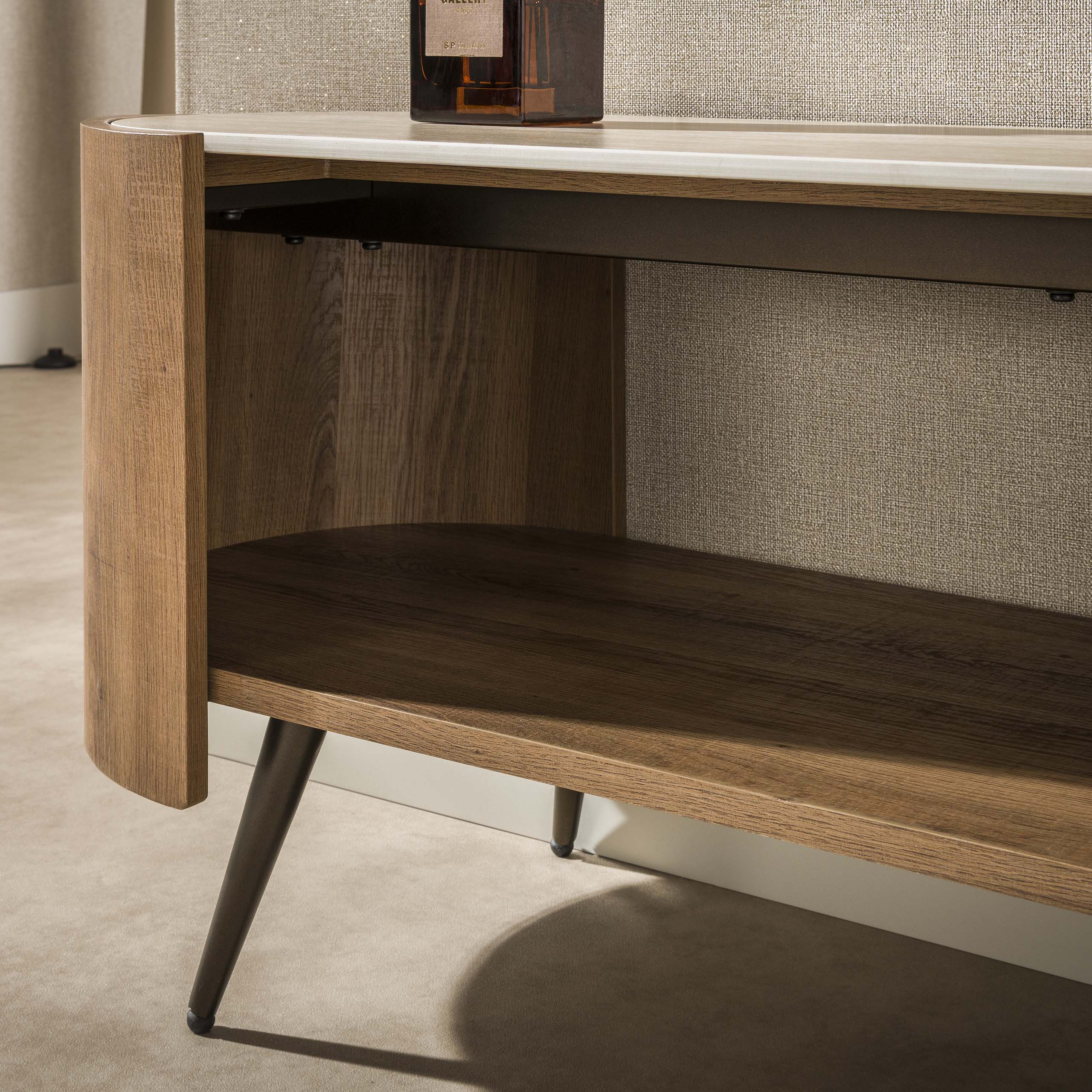 TV-meubel Nura - Ivoor - Keramisch Travertin - 180 cm