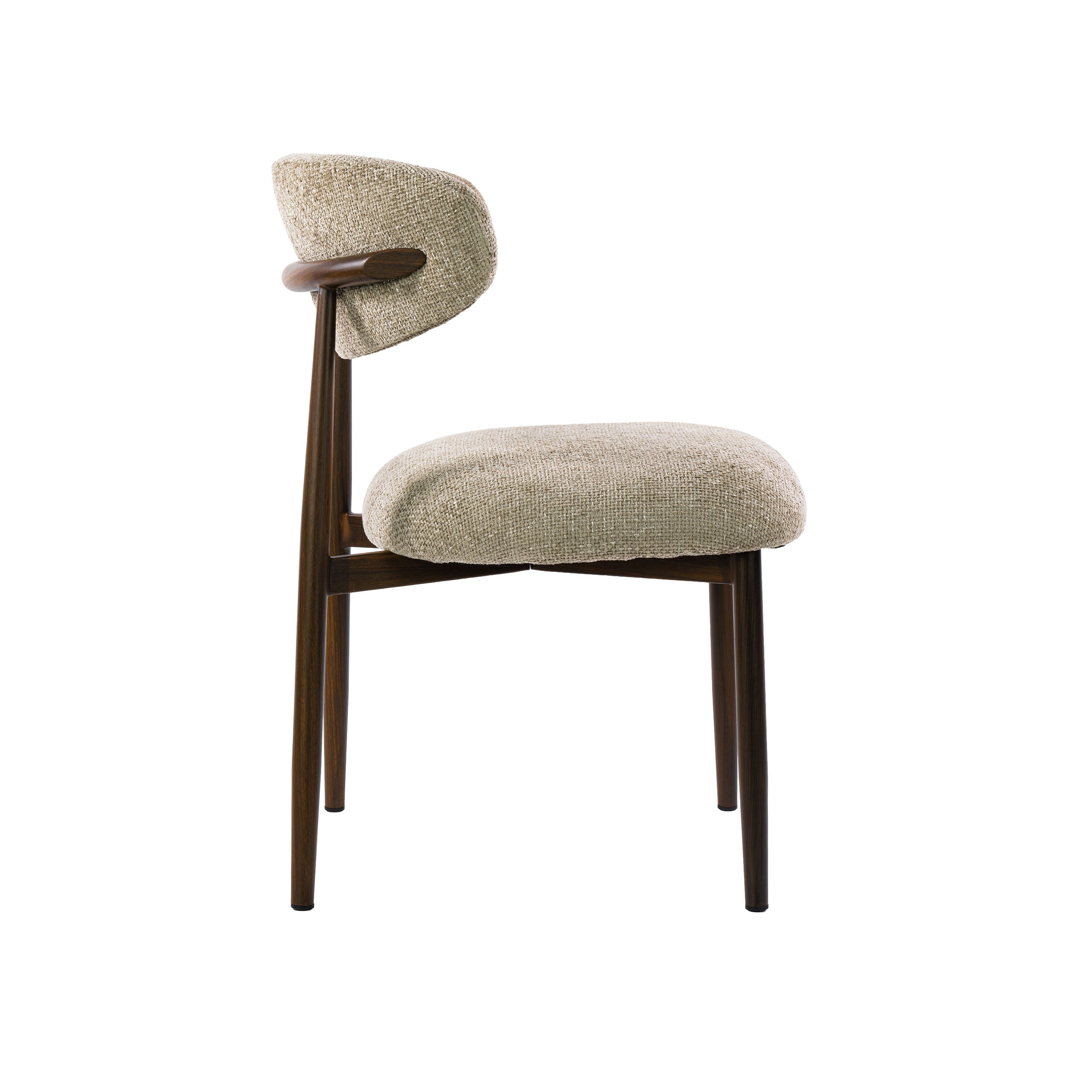 Eetkamerstoel Yuki - Beige - Cargo Stof