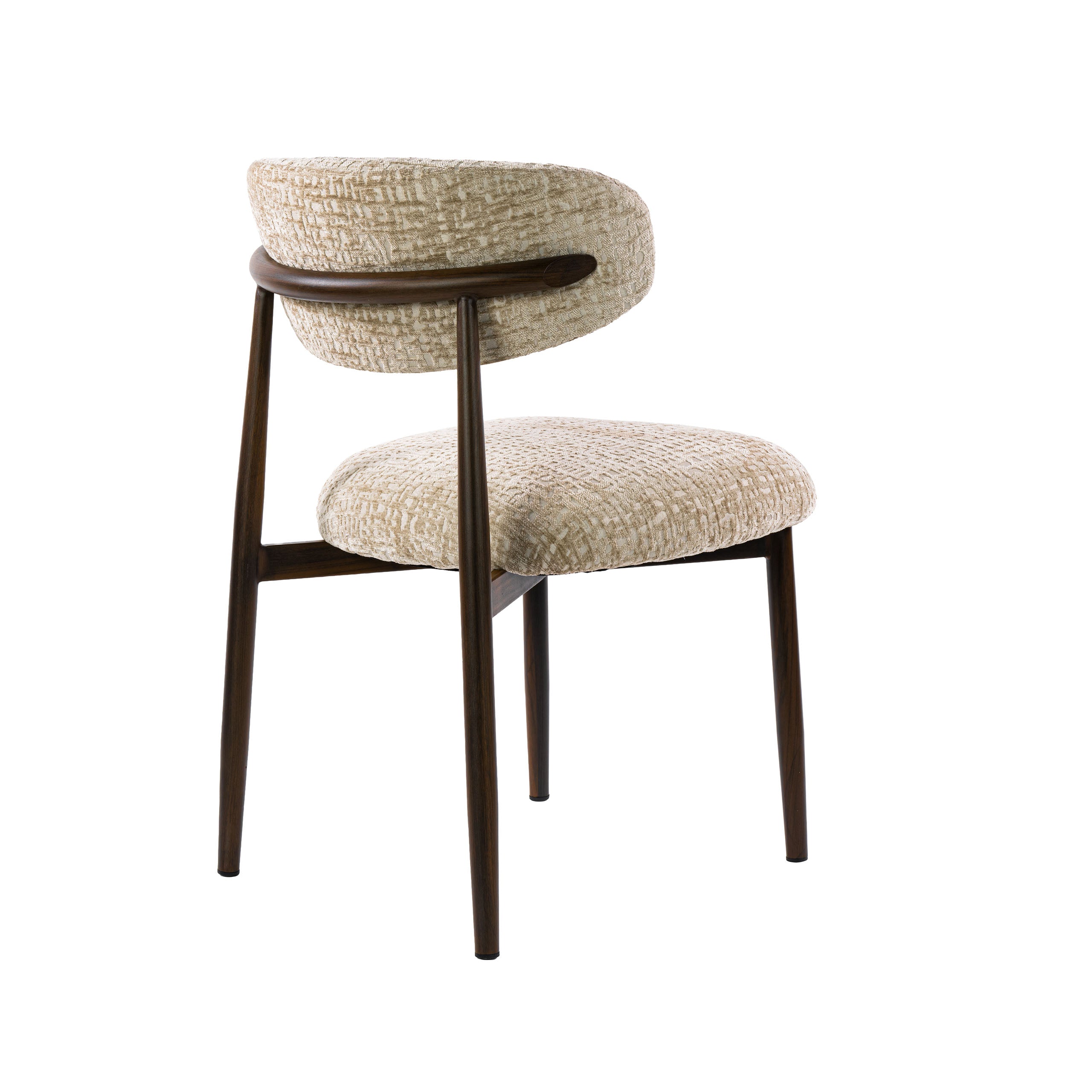Eetkamerstoel Yuki - Beige - Monti Stof