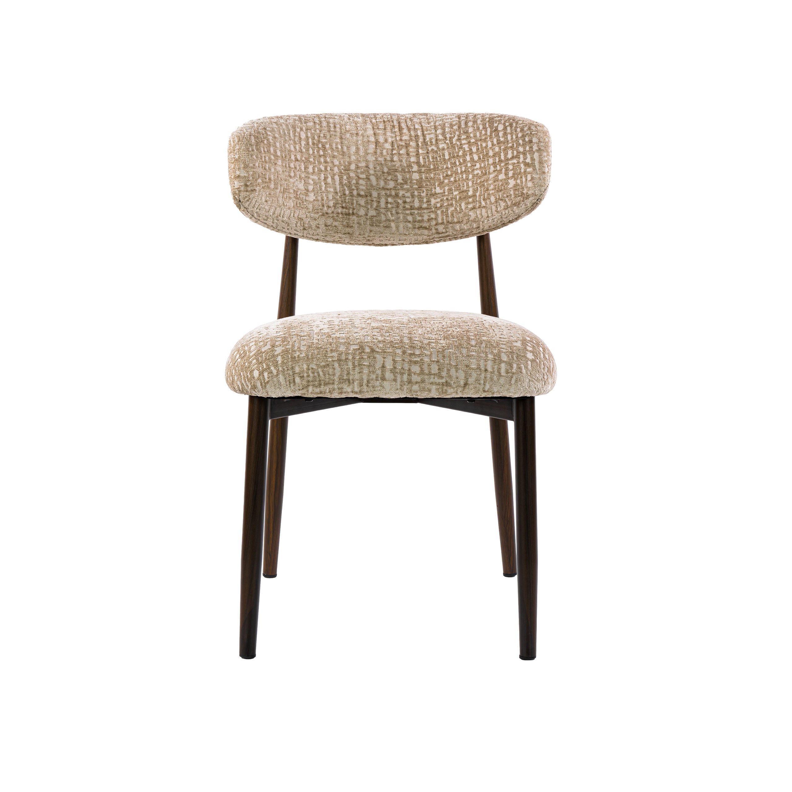 Eetkamerstoel Yuki - Beige - Monti Stof