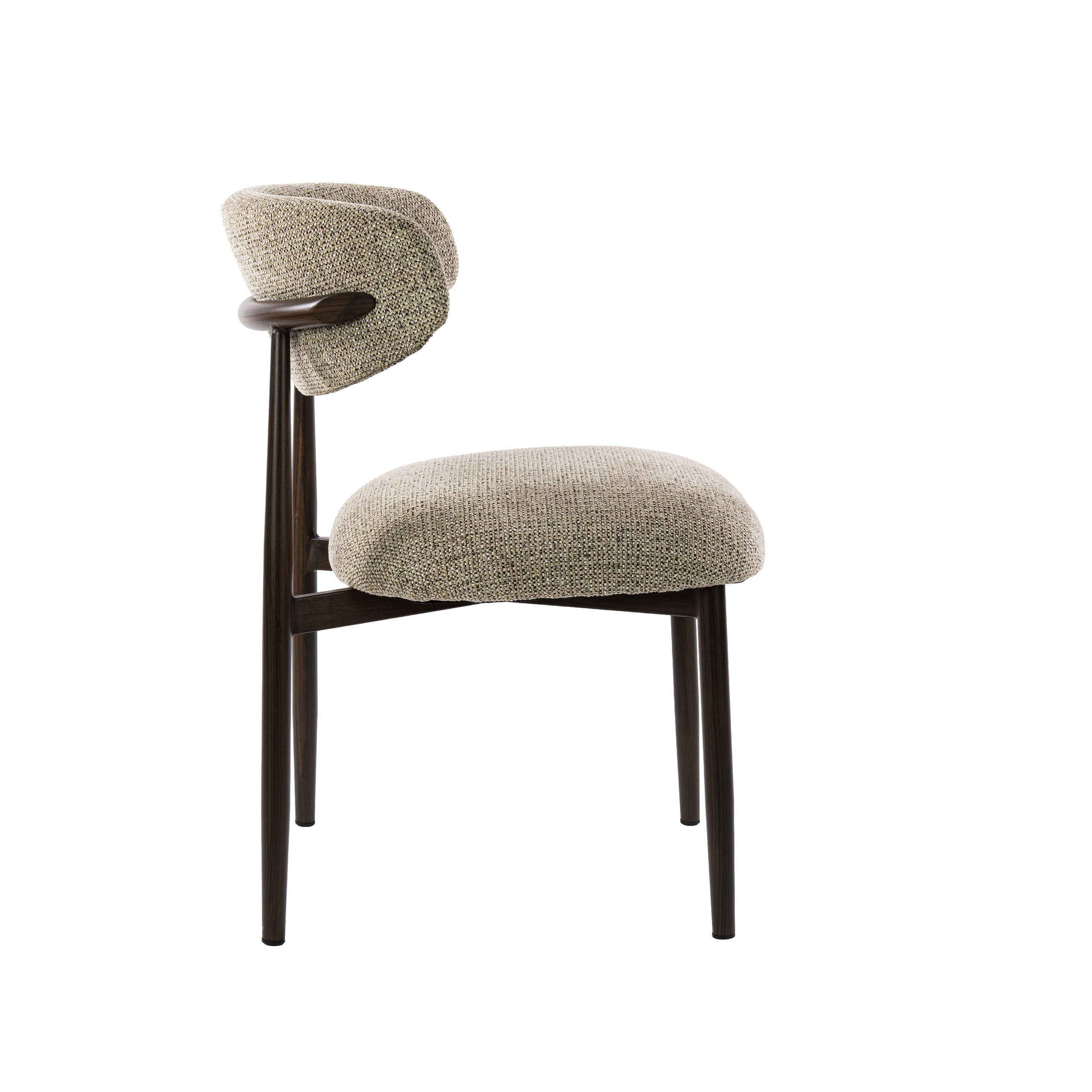 Eetkamerstoel Yuki - Beige - Nubo Stof