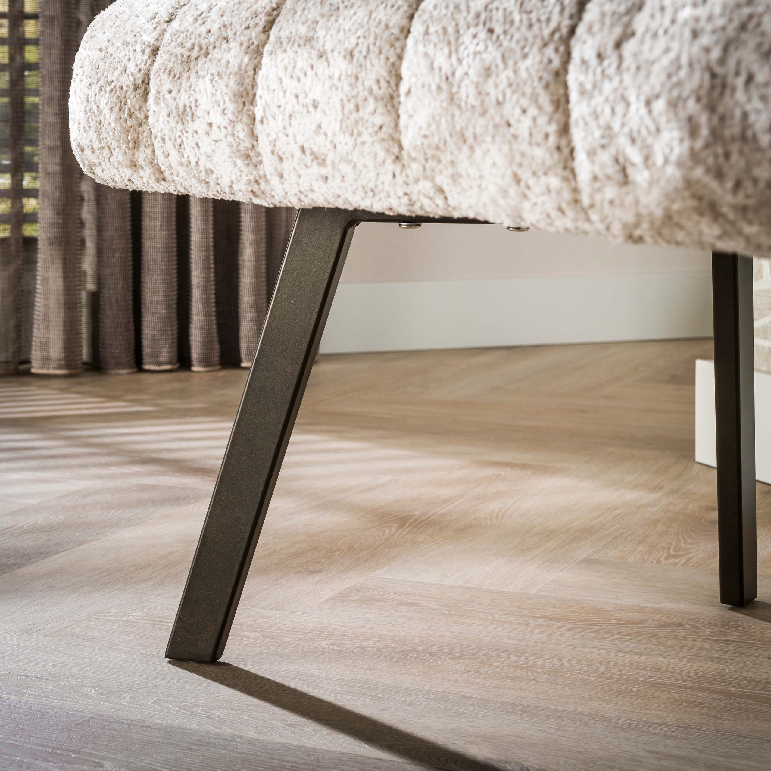 Eetkamerbank Isolde - Beige - Savelle Stof - 190 cm
