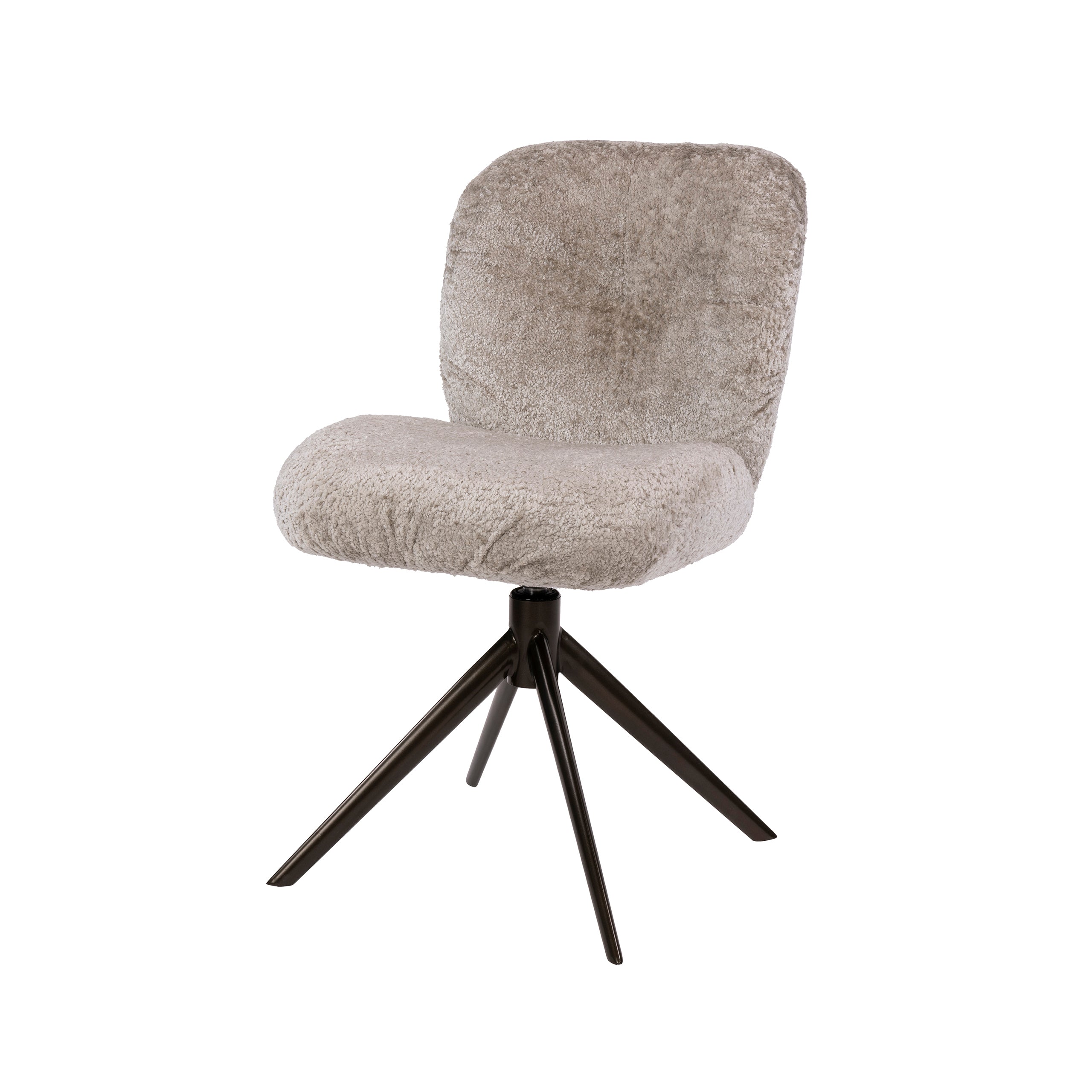 Eetkamerstoel Mercy - Beige - Savelle Stof - Draaibaar