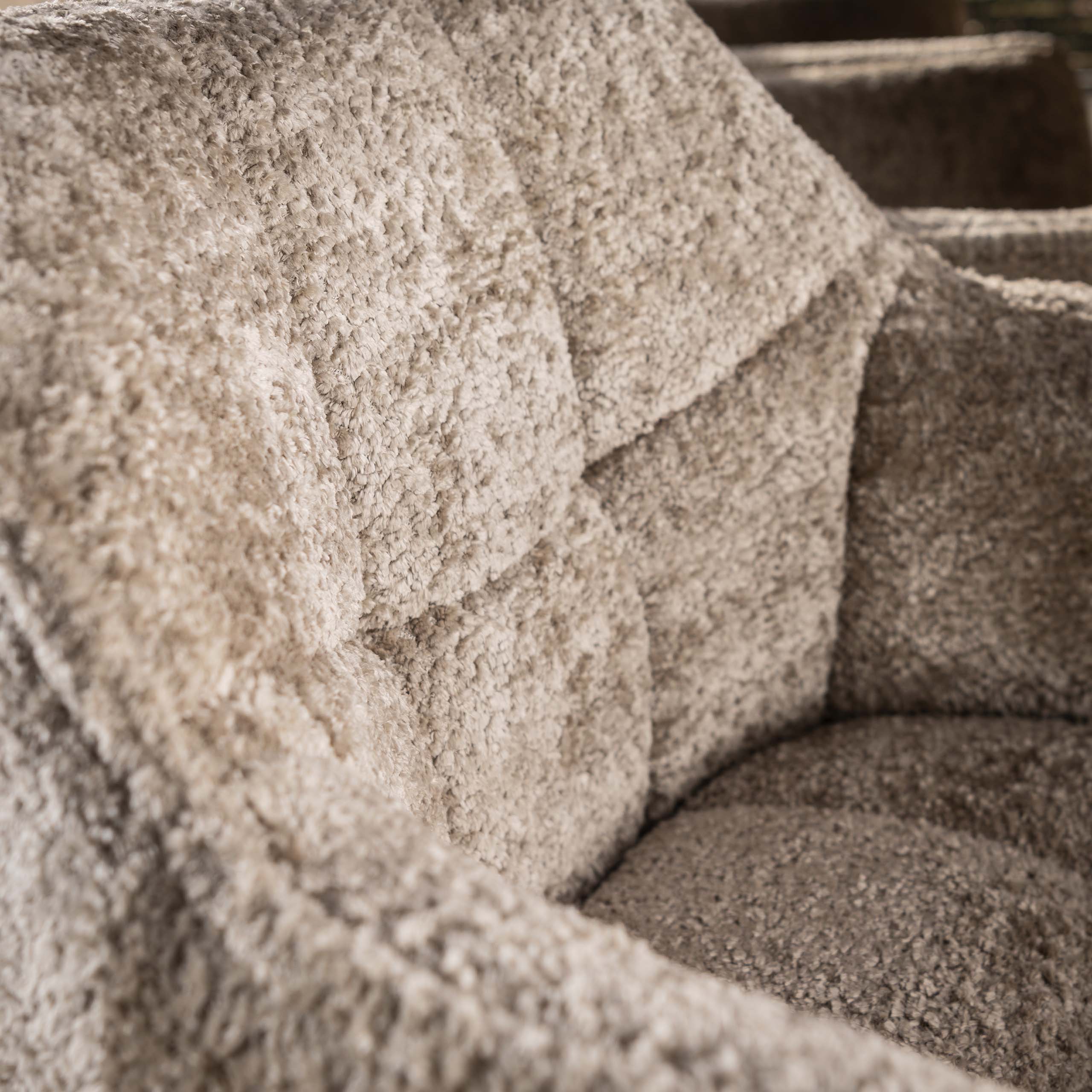 Eetkamerstoel Vantage - Beige - Savelle Stof - Draaibaar