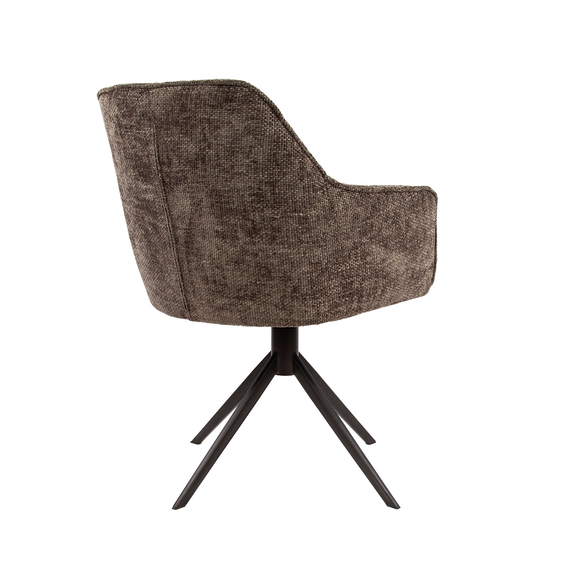 Eetkamerstoel Pure - Taupe - Renegade Stof - Draaibaar