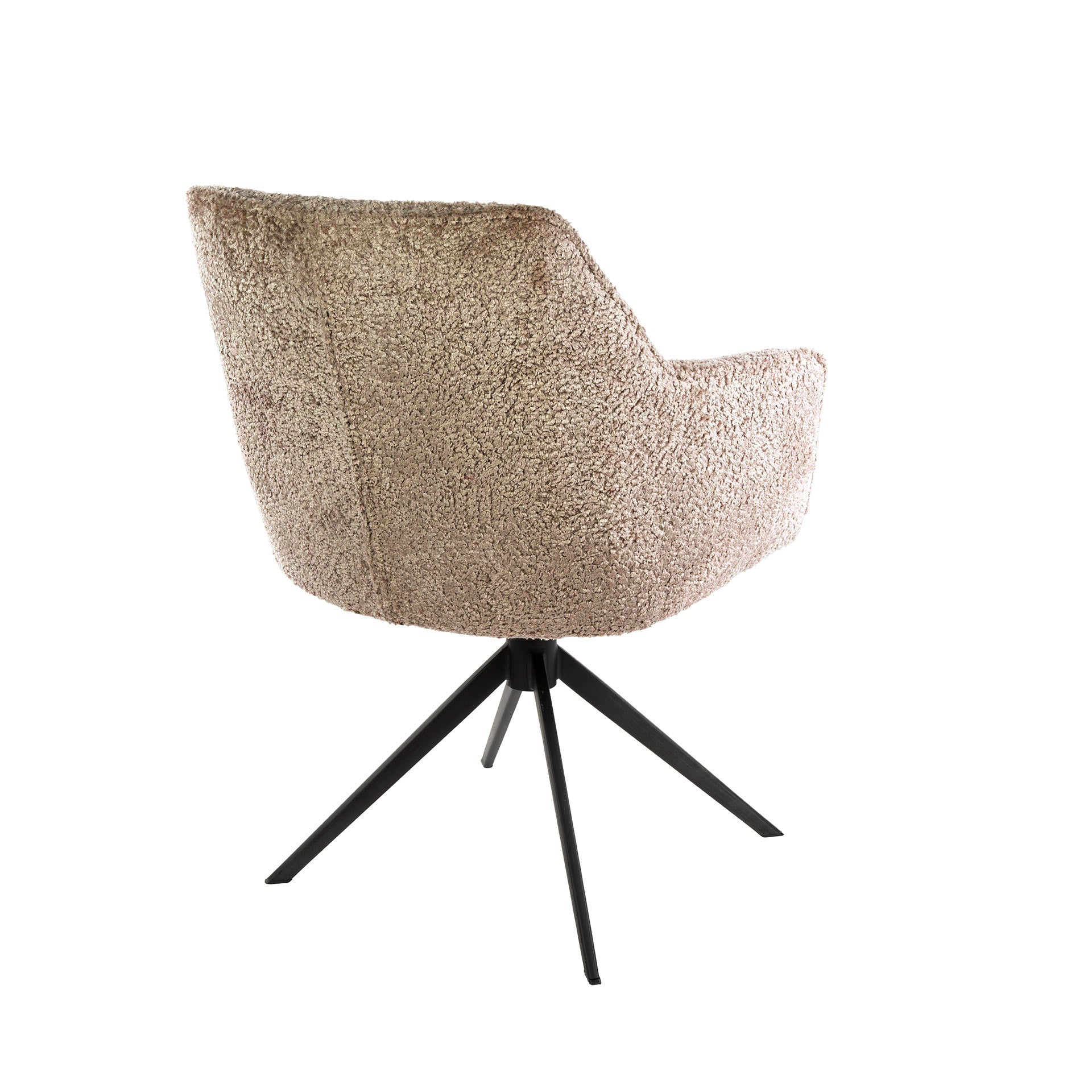 Eetkamerstoel Pure - Beige - Savelle Stof - Draaibaar