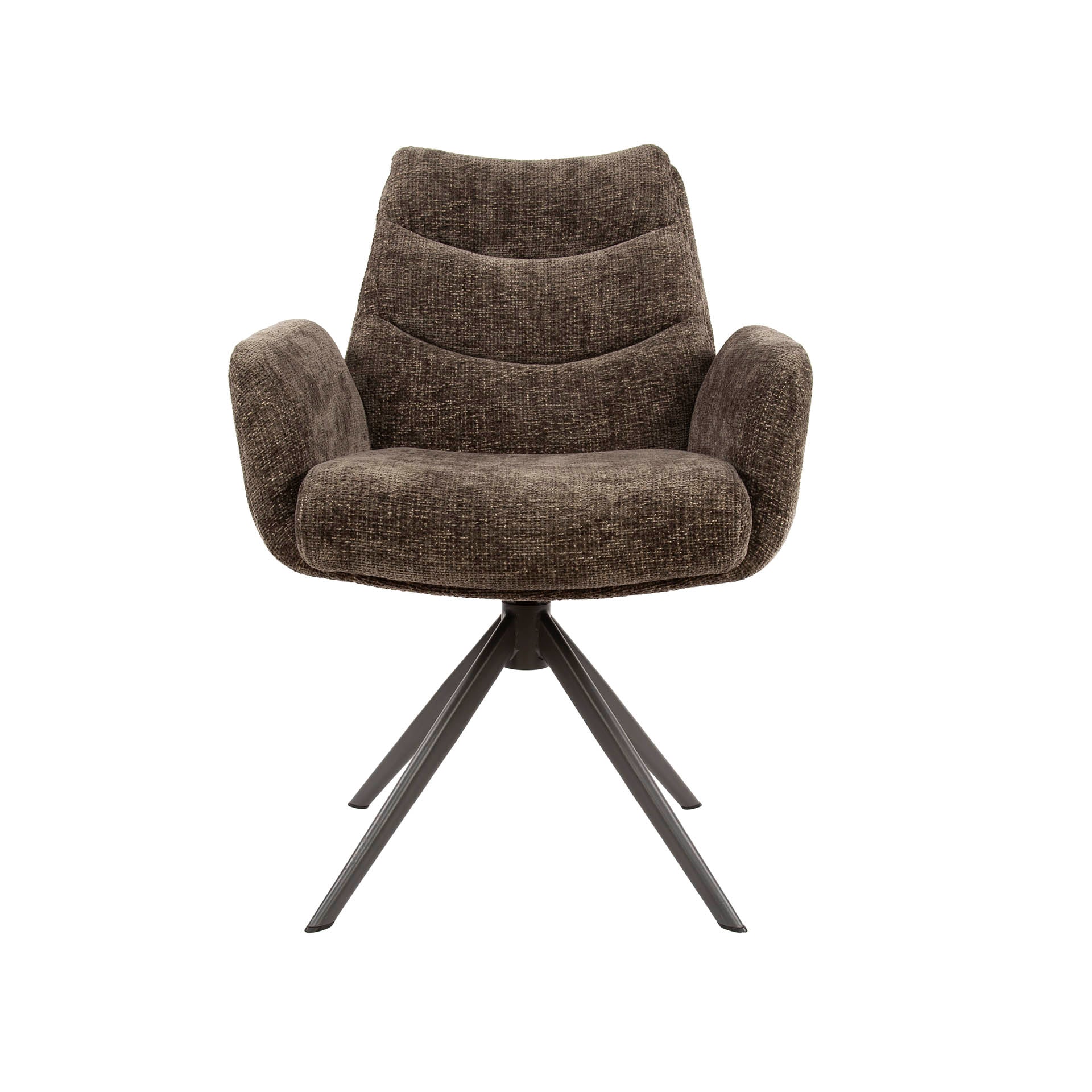Eetkamerstoel Gusto - Taupe - Renegade Stof - Draaibaar